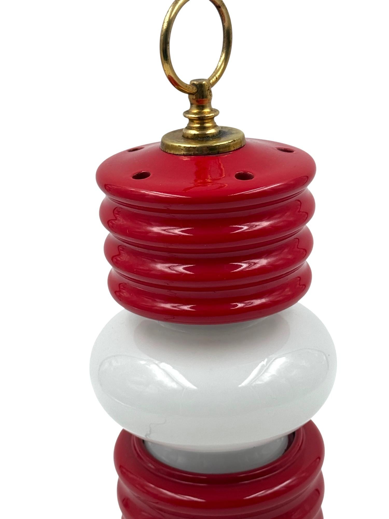 Lampe de table en forme de lanterne en céramique de l'ère spatiale, Ceramiche Fiorentine Italie, années 1970 en vente 5