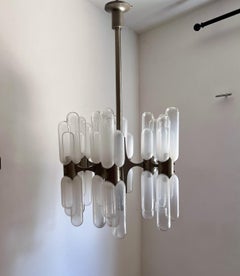Space Age Chandelier by Aldo Nason for Mazzega, ca. 1970