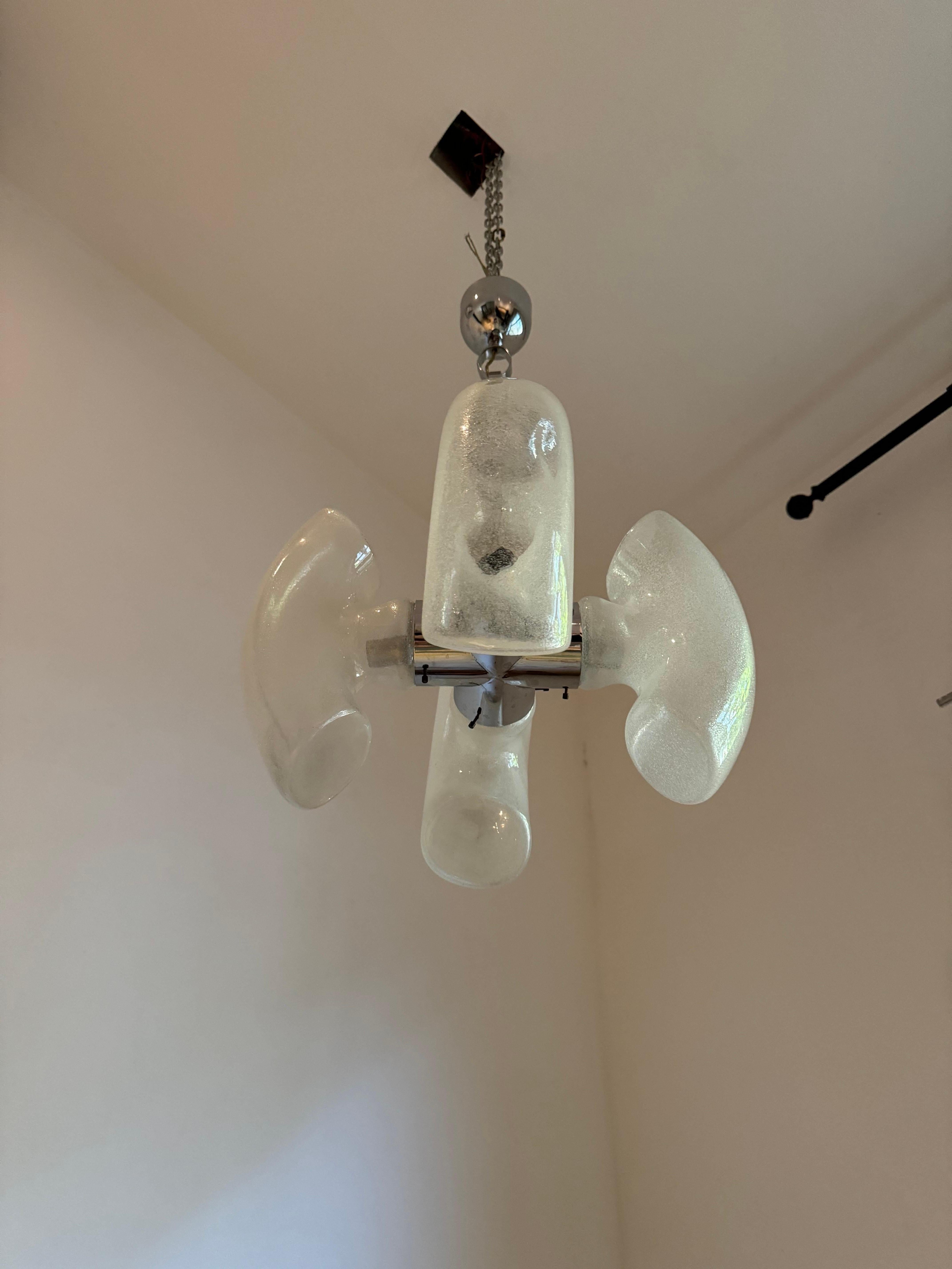 Lampadario A Space di Aldo Nason per Mazzega, circa 1970 in vendita 4
