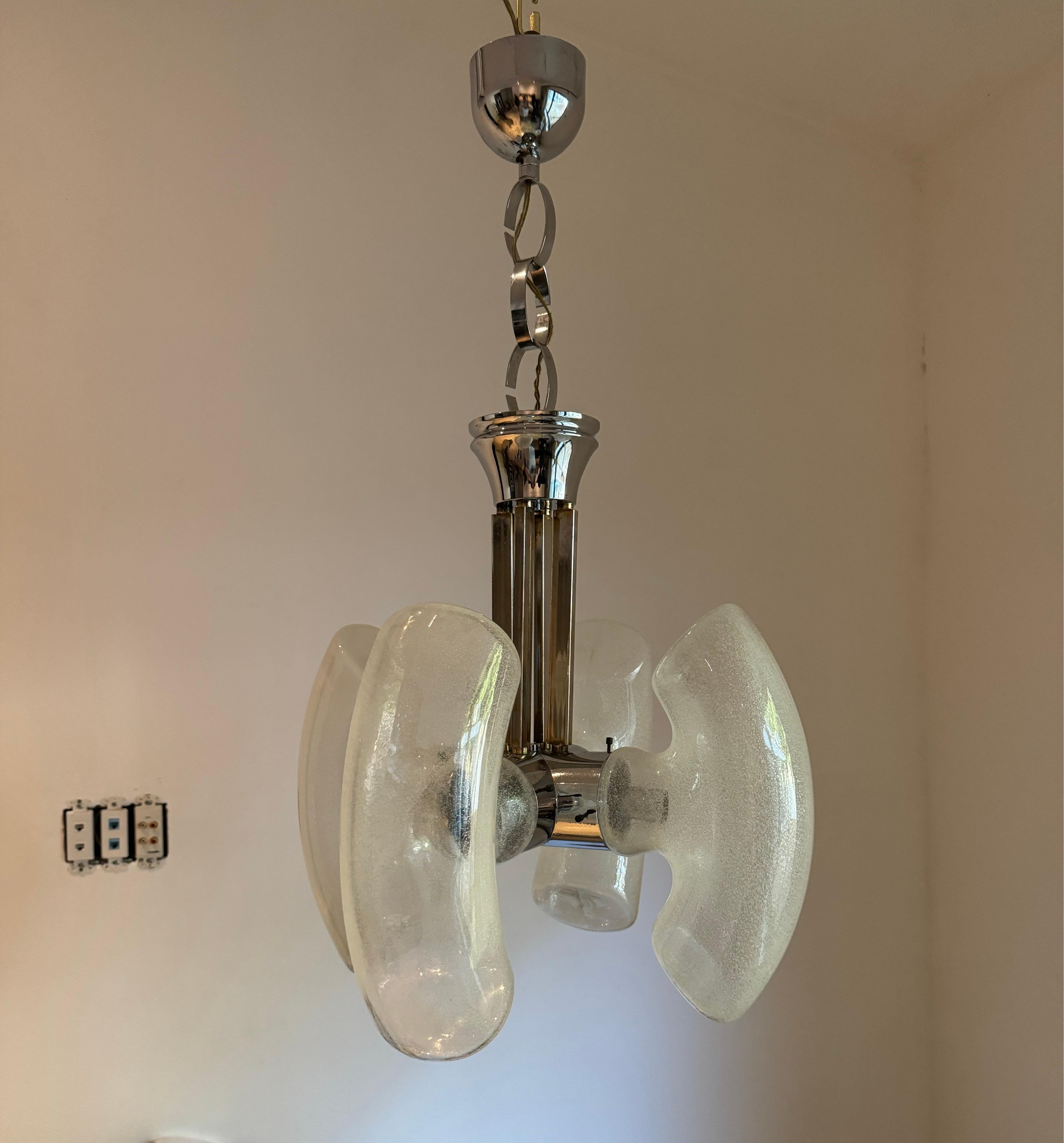 Lampadario A Space di Aldo Nason per Mazzega, circa 1970 in vendita 5