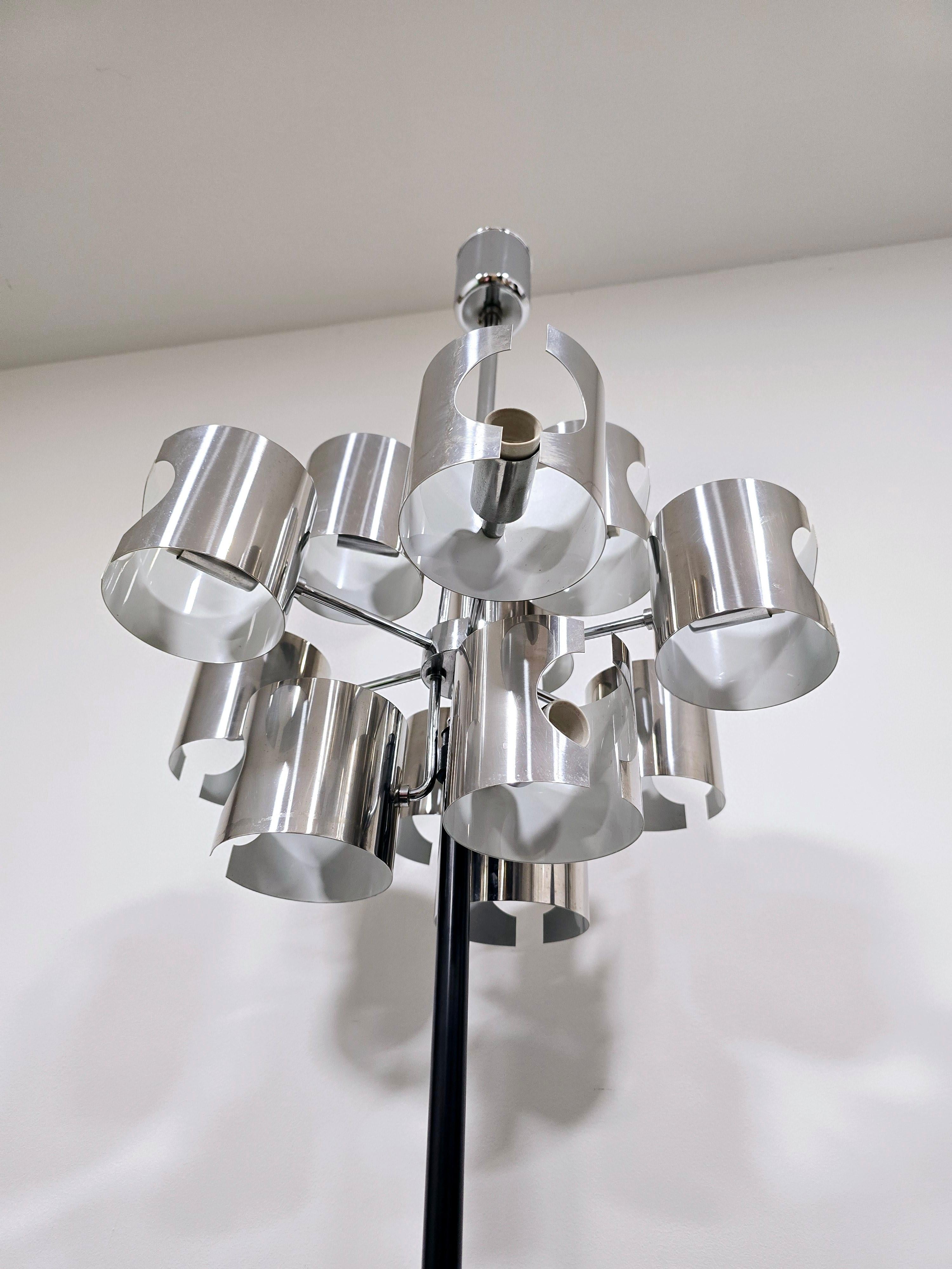 Lustre de l'ère spatiale de Gaetano Sciolari, Italie, 1970 en vente 9