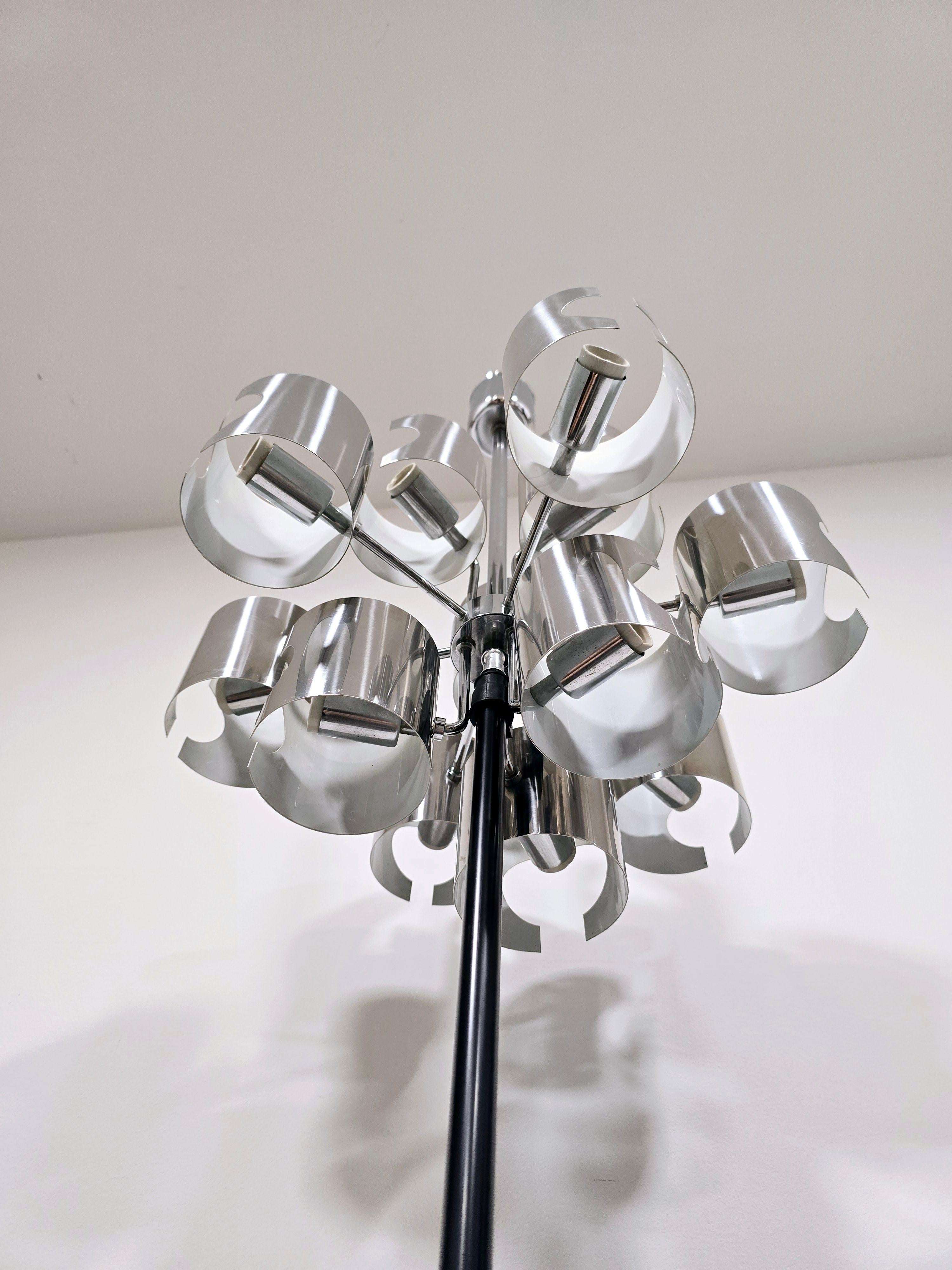 Lustre de l'ère spatiale de Gaetano Sciolari, Italie, 1970 en vente 10
