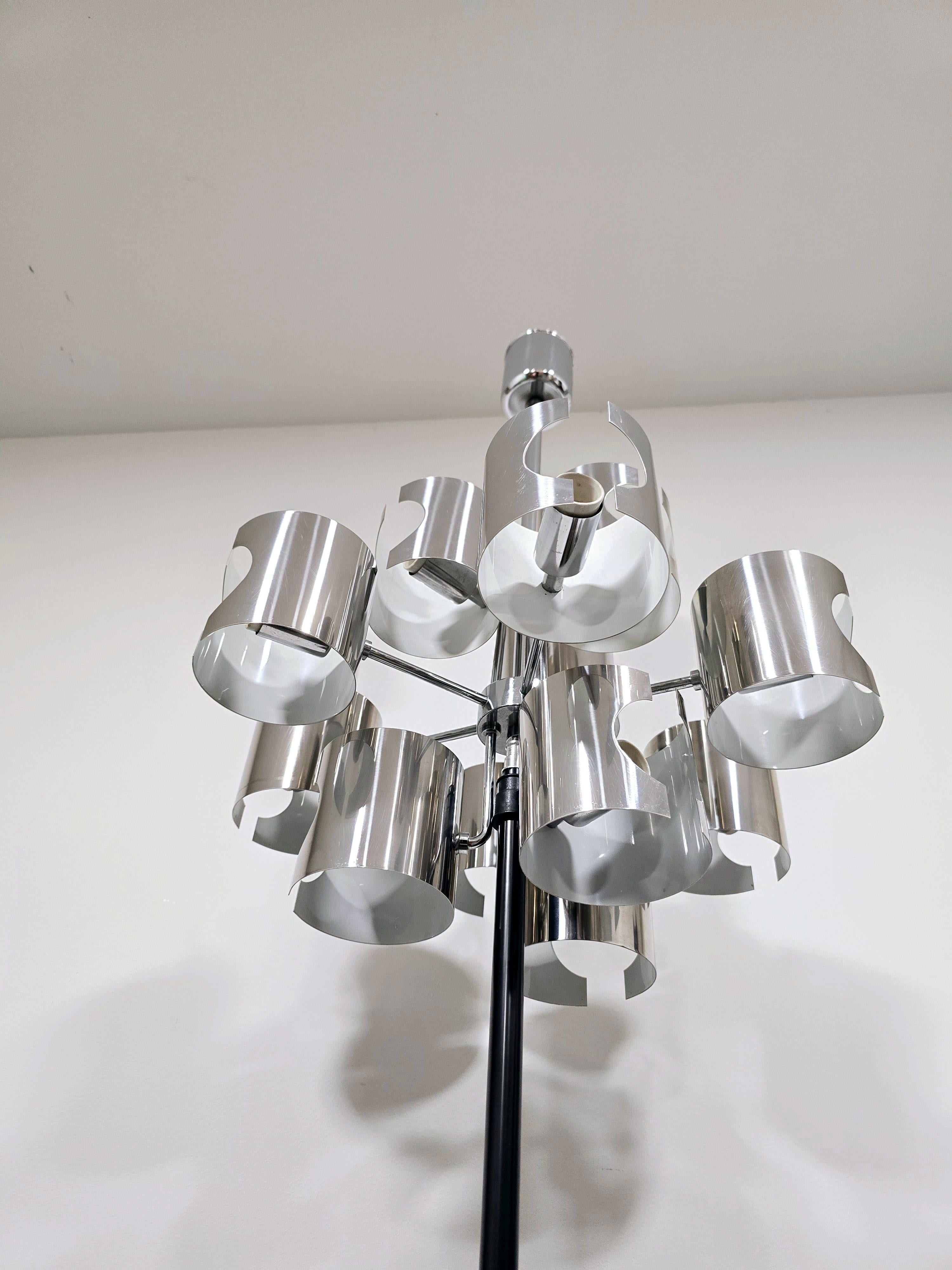 Lustre de l'ère spatiale de Gaetano Sciolari, Italie, 1970 en vente 11