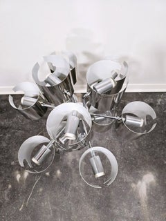 Space Age Chandelier by Gaetano Sciolari, Italy, 1970s
