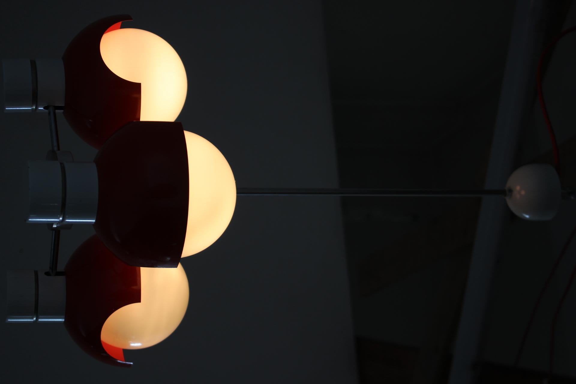 Space Age Chandelier by Napako, Czechoslovakia, 1970s For Sale 7