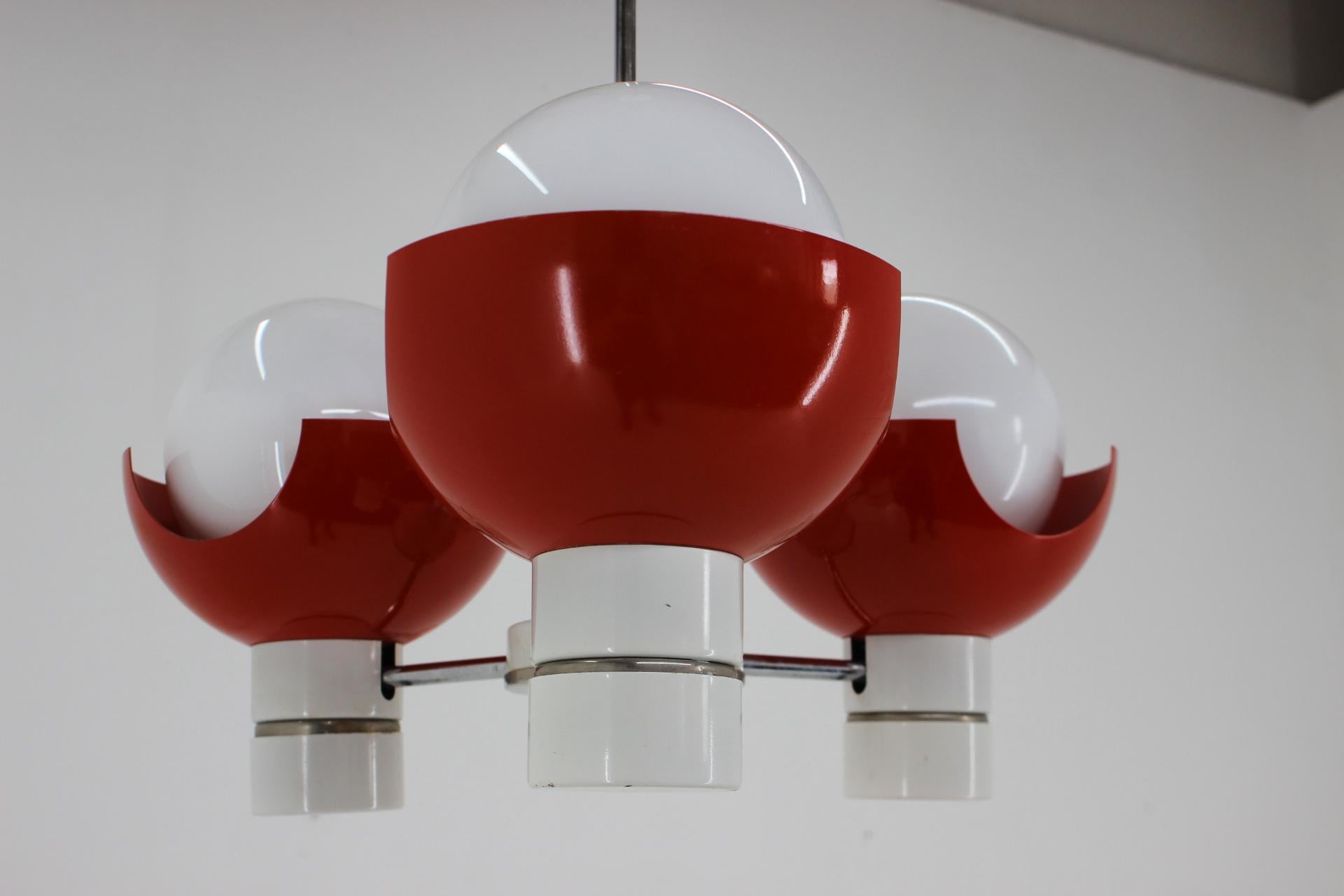 Late 20th Century Space Age Chandelier by Napako, Czechoslovakia, 1970s For Sale