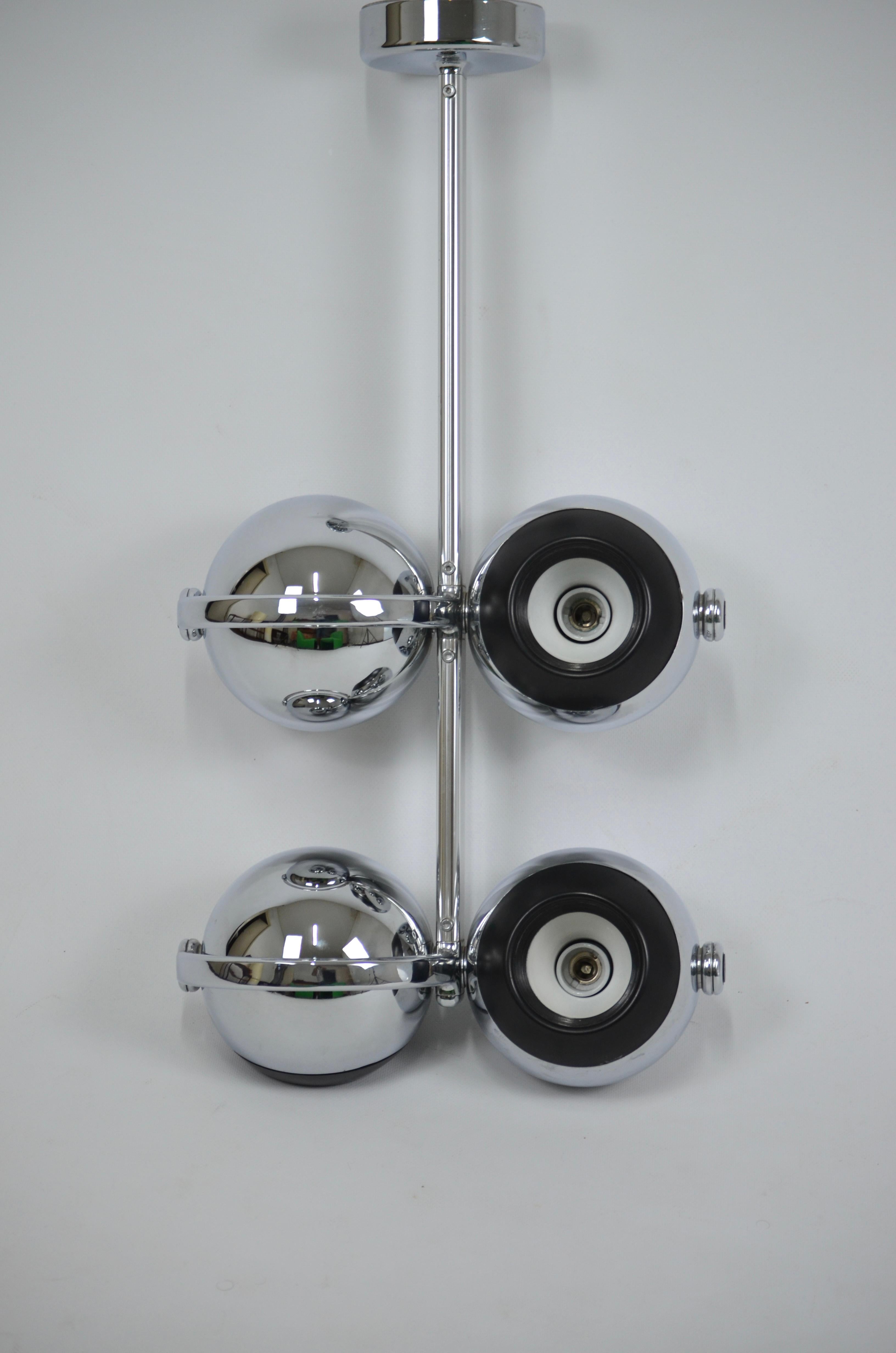 Space age chandelier by Terence Conran, for Erco, 1970s For Sale 3