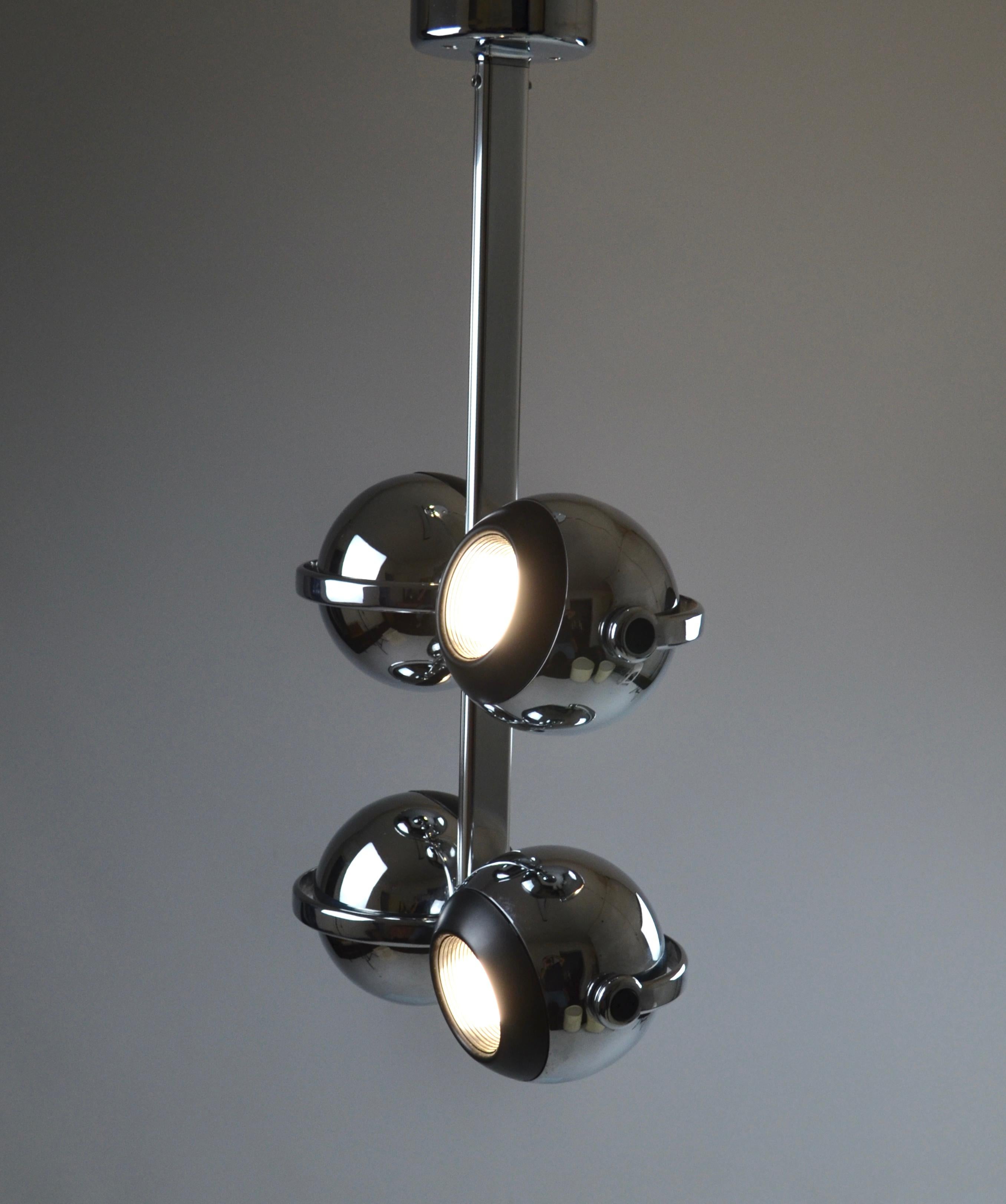 Space Age Space age chandelier by Terence Conran, for Erco, 1970s For Sale