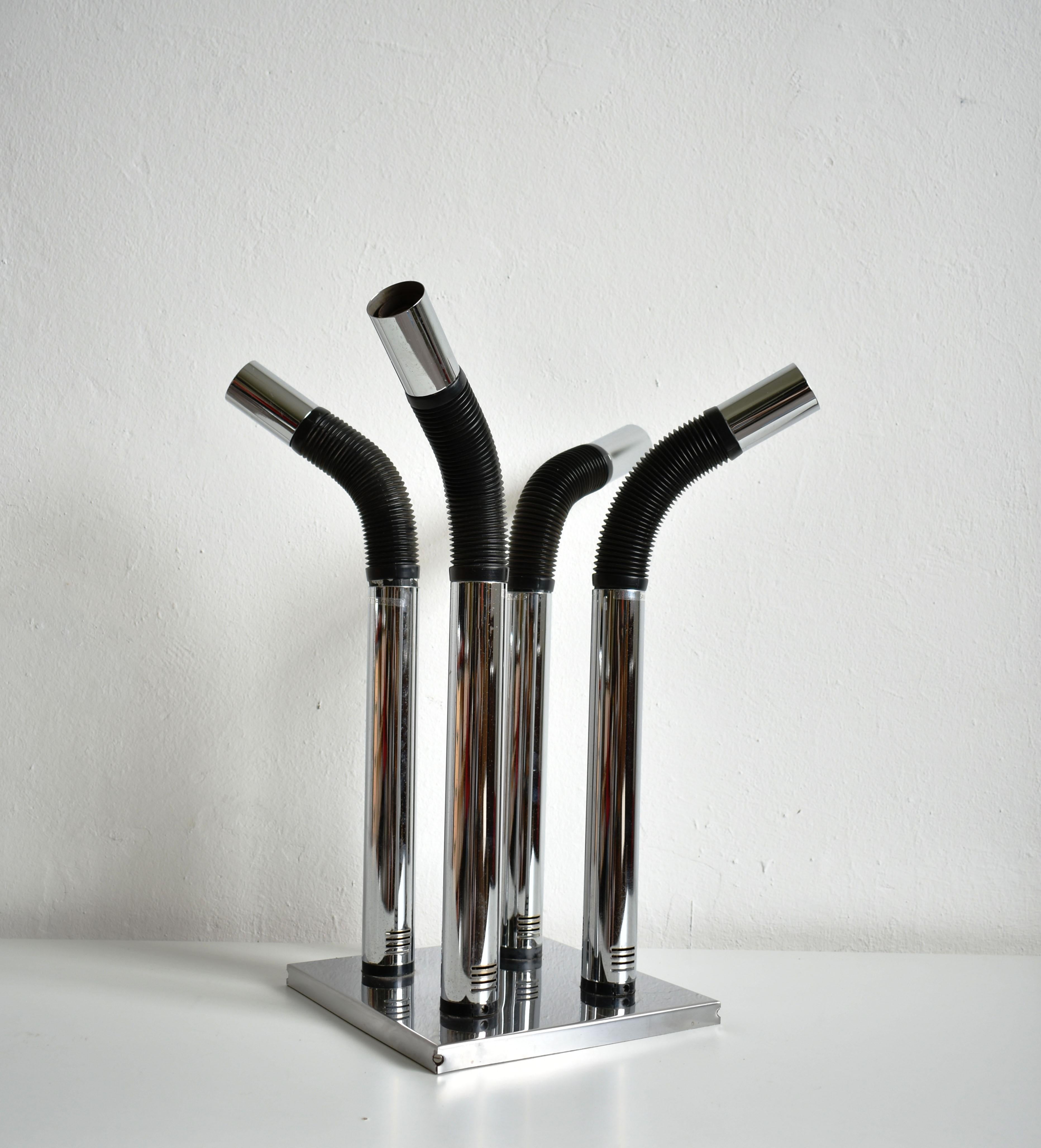 Space Age-Kronleuchter Elbow von M. Bellini für Targetti Sankey, Italien, 1970er Jahre 1980er Jahre im Angebot 4