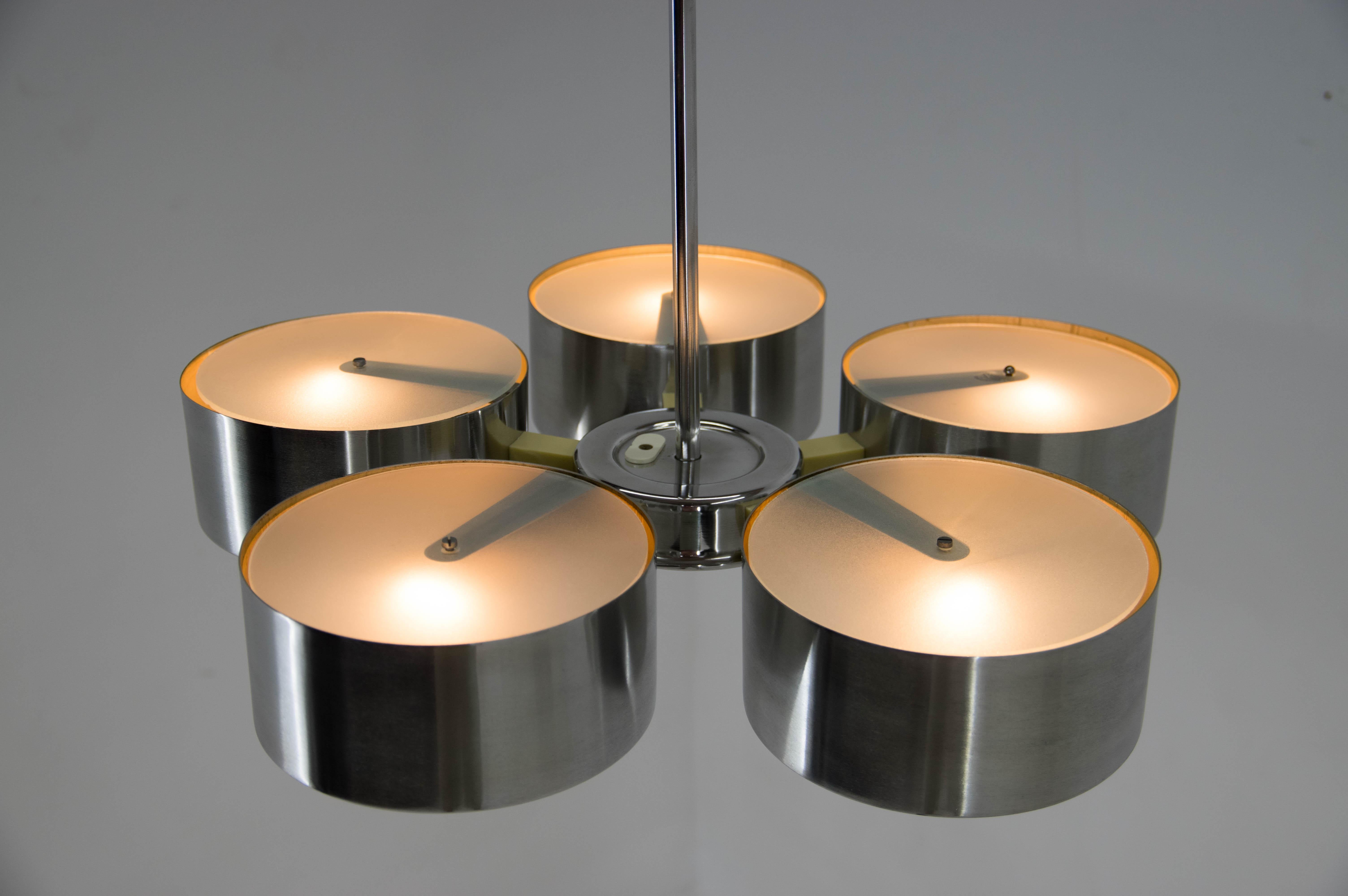 Space Age Chandelier, Germany, 1970s, Restored In Good Condition For Sale In Praha, CZ