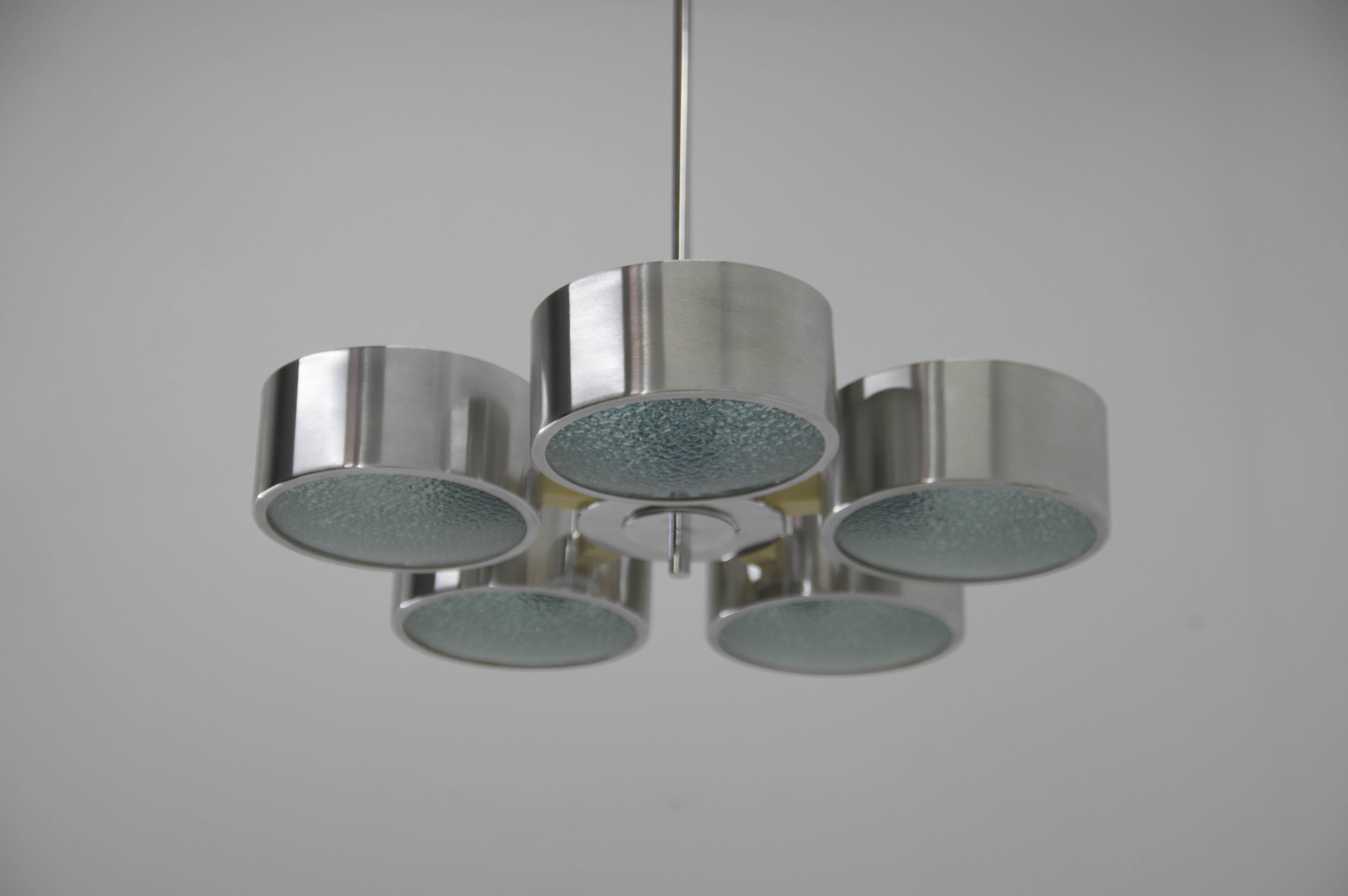 Space Age Chandelier, Germany, 1970s, Restored For Sale 1