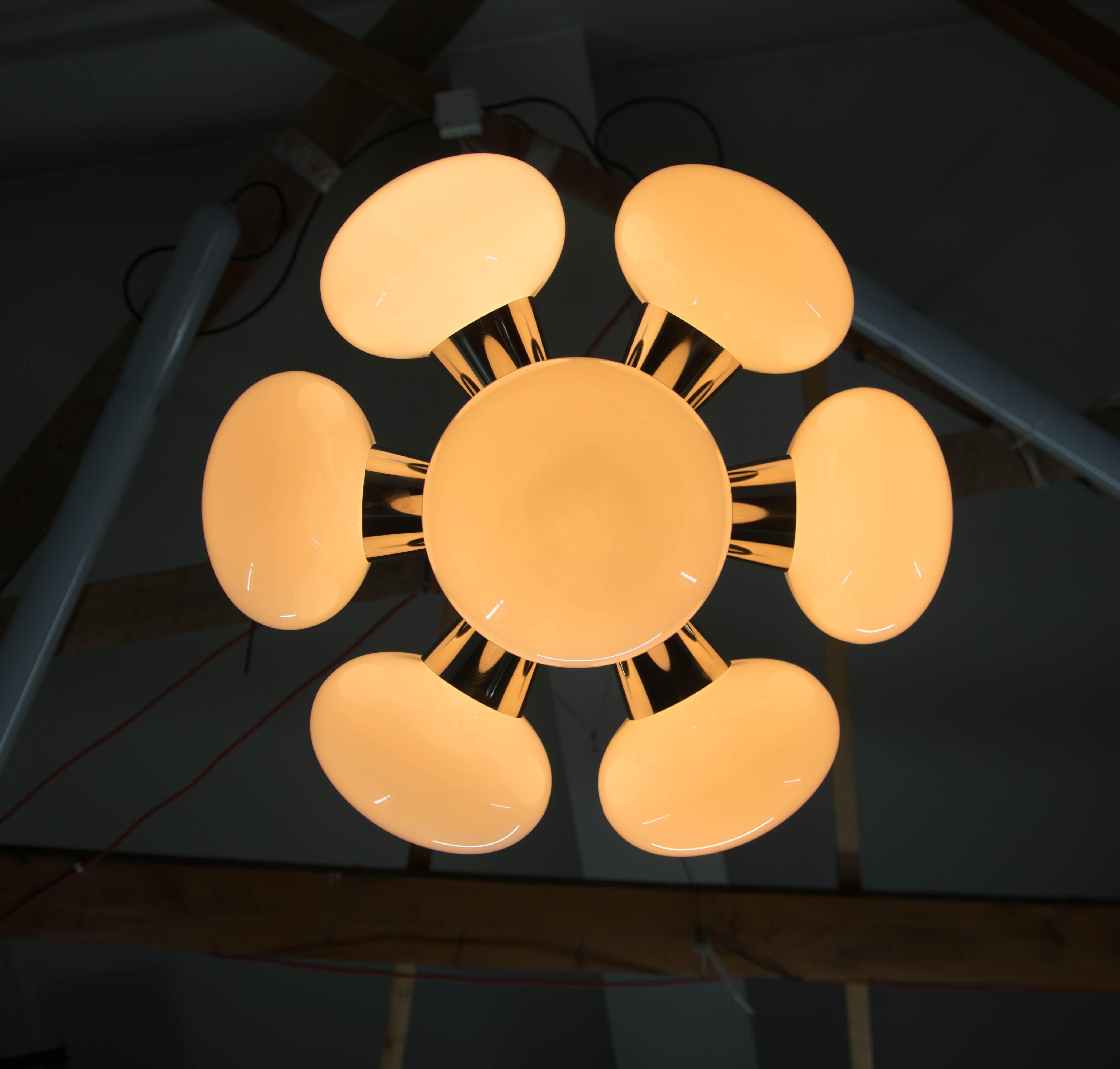 Lustre Spoutnik de l'ère spatiale de Kamenicky Senov, 1970 en vente 6