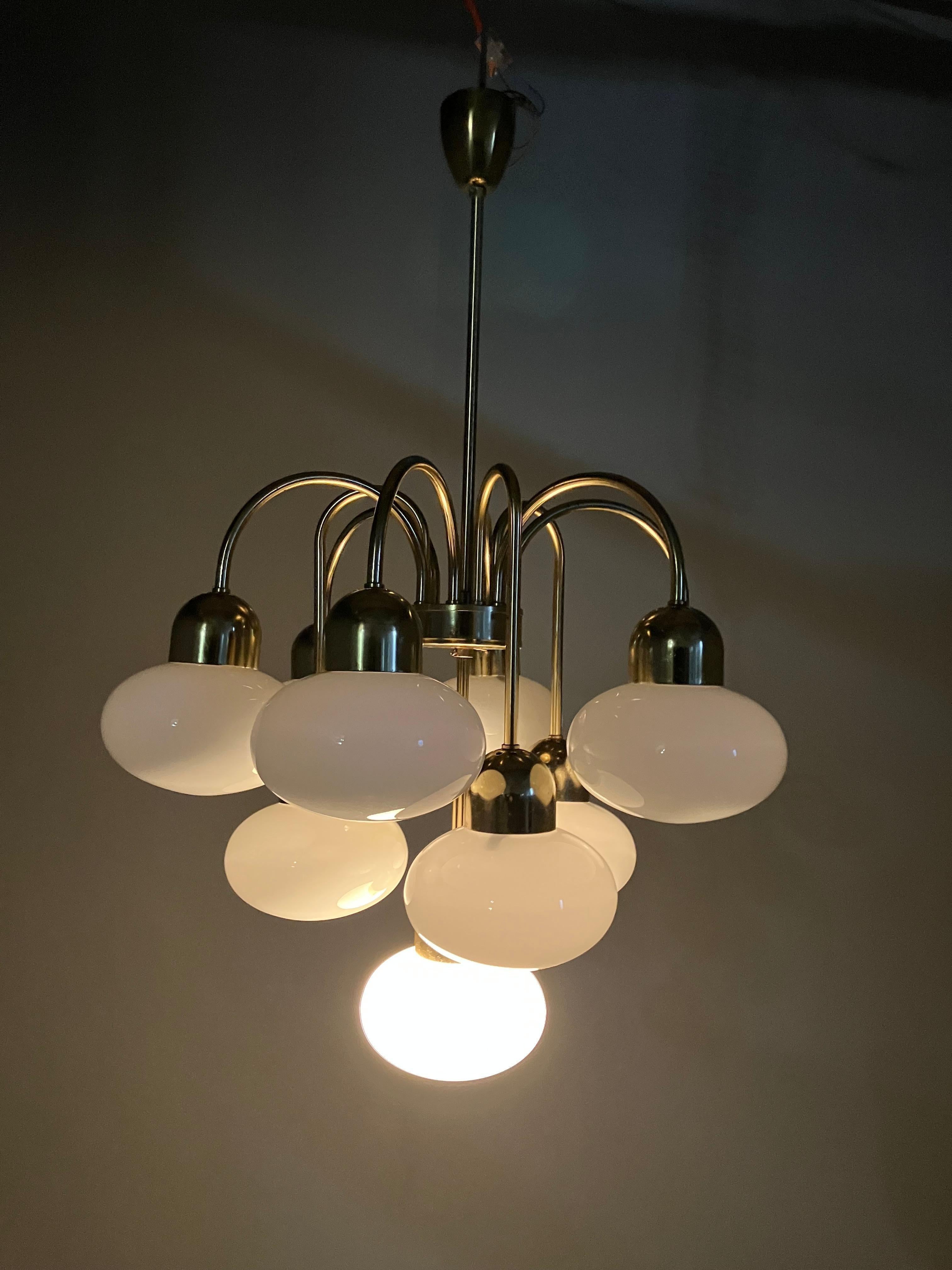 Space Age Chandelier Sputnik by Kamenicky Senov, 1970s 9