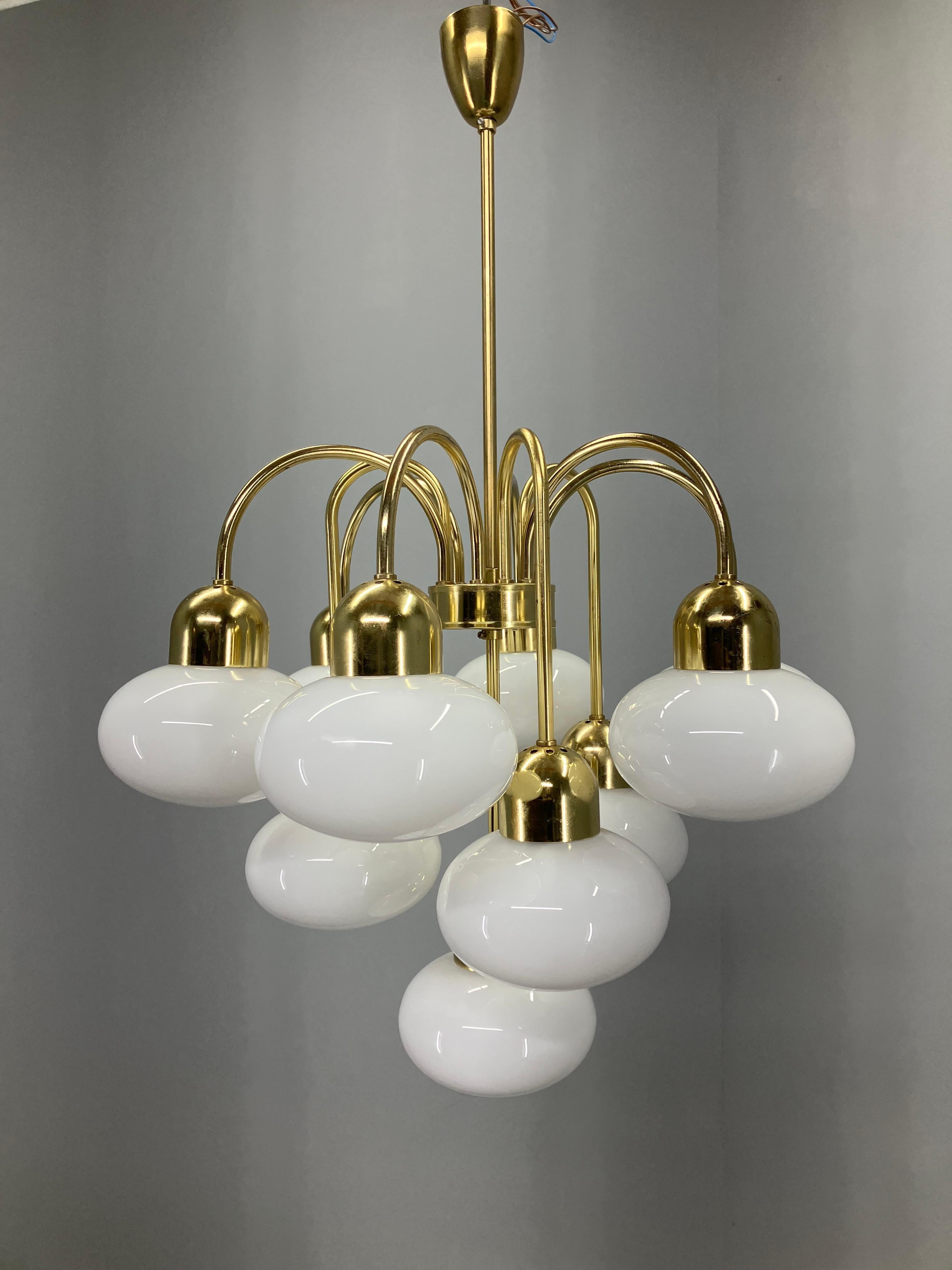 Mid-Century Modern Space Age Chandelier Sputnik by Kamenicky Senov, 1970s