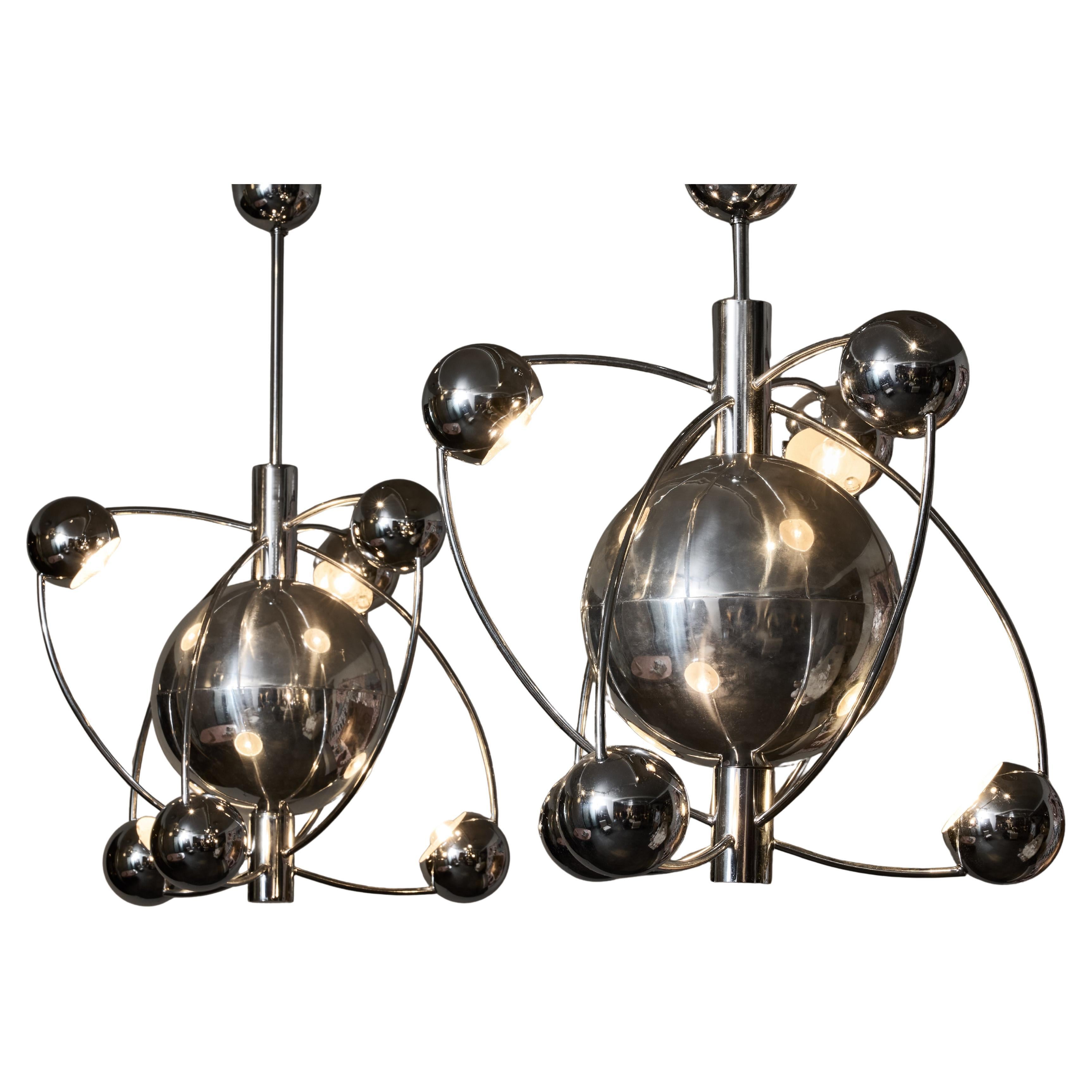 Space Age Chandeliers by Reggiani