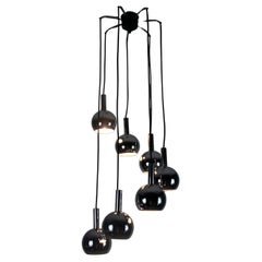 Space Age Chrome Cascade Pendant Lamp, Germany, 1970s