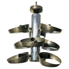 Space Age Chrome Chandelier
