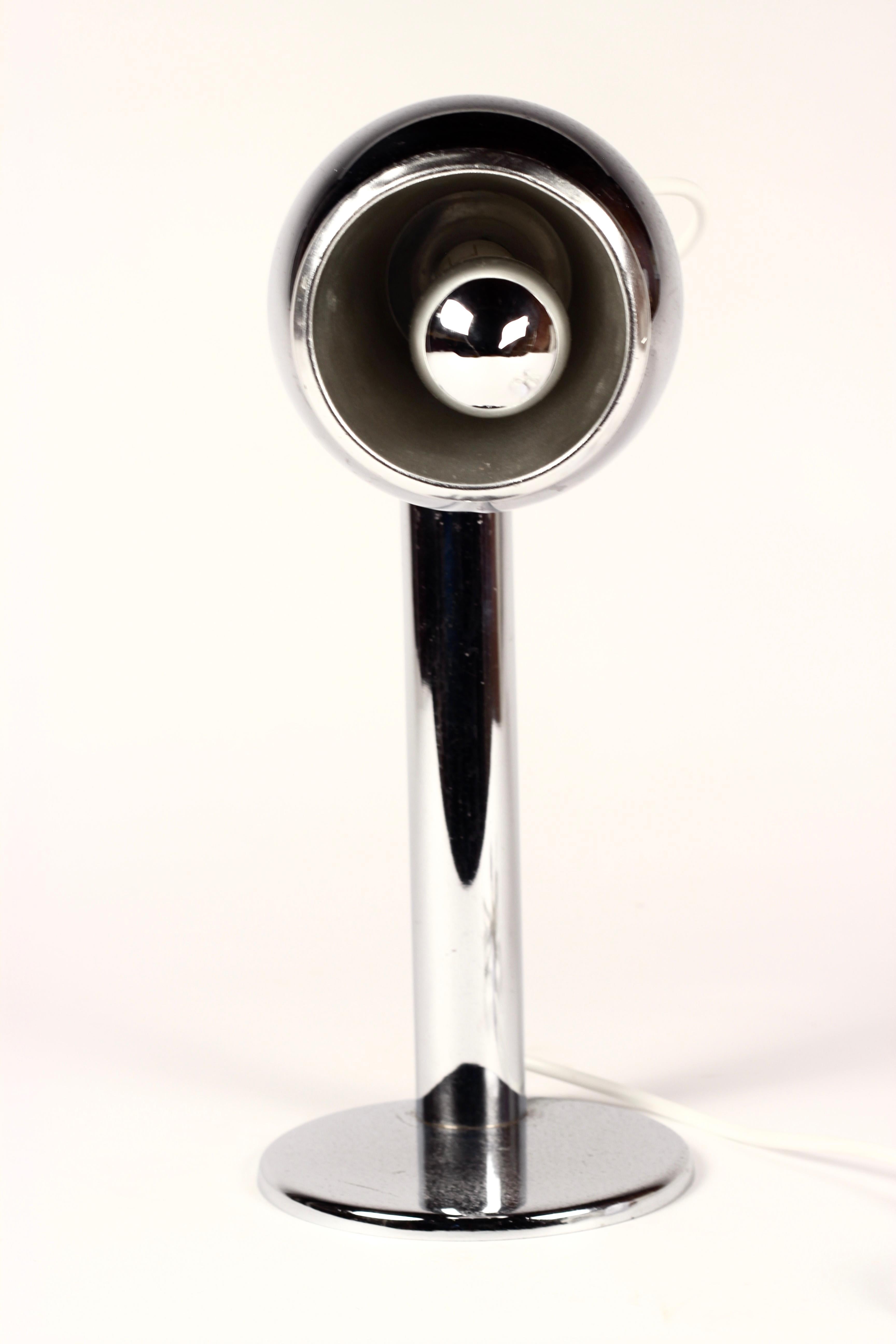 Acier Lampe de bureau magnétique Space and Chrome, 1974 Italian Luci Mod. 414 en vente