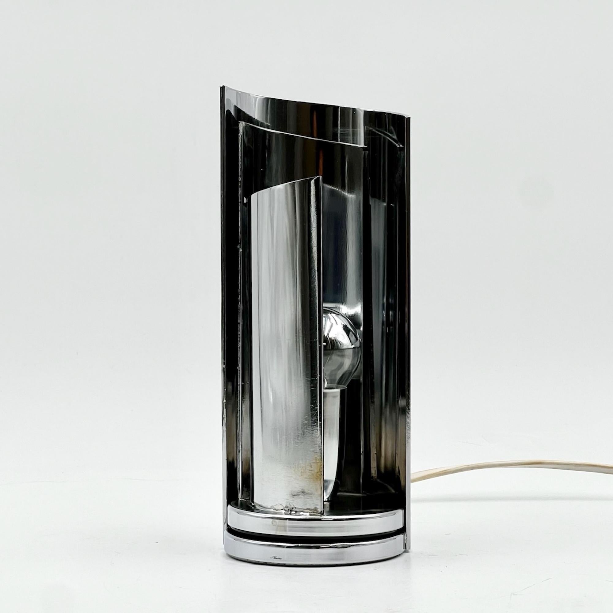 Lampe chromée de l'ère spatiale avec abat-jour réglable Selenova TA 447, 1970 en vente 3