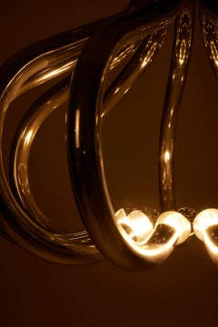 Suspension en métal chromé A Space Light Studio A Chrome, Lights