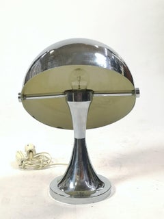 Space Age Chrome Mushroom Table Lamp from the 1960's, '50180'