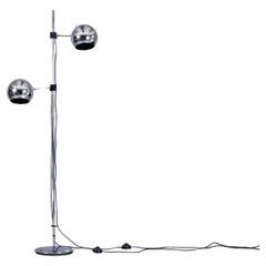 Space Age Chrome-Plated Floor Lamp from Staff Leuchten, Germany 1970s