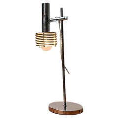 Space Age Chrome Slat Table Lamp, 1960s