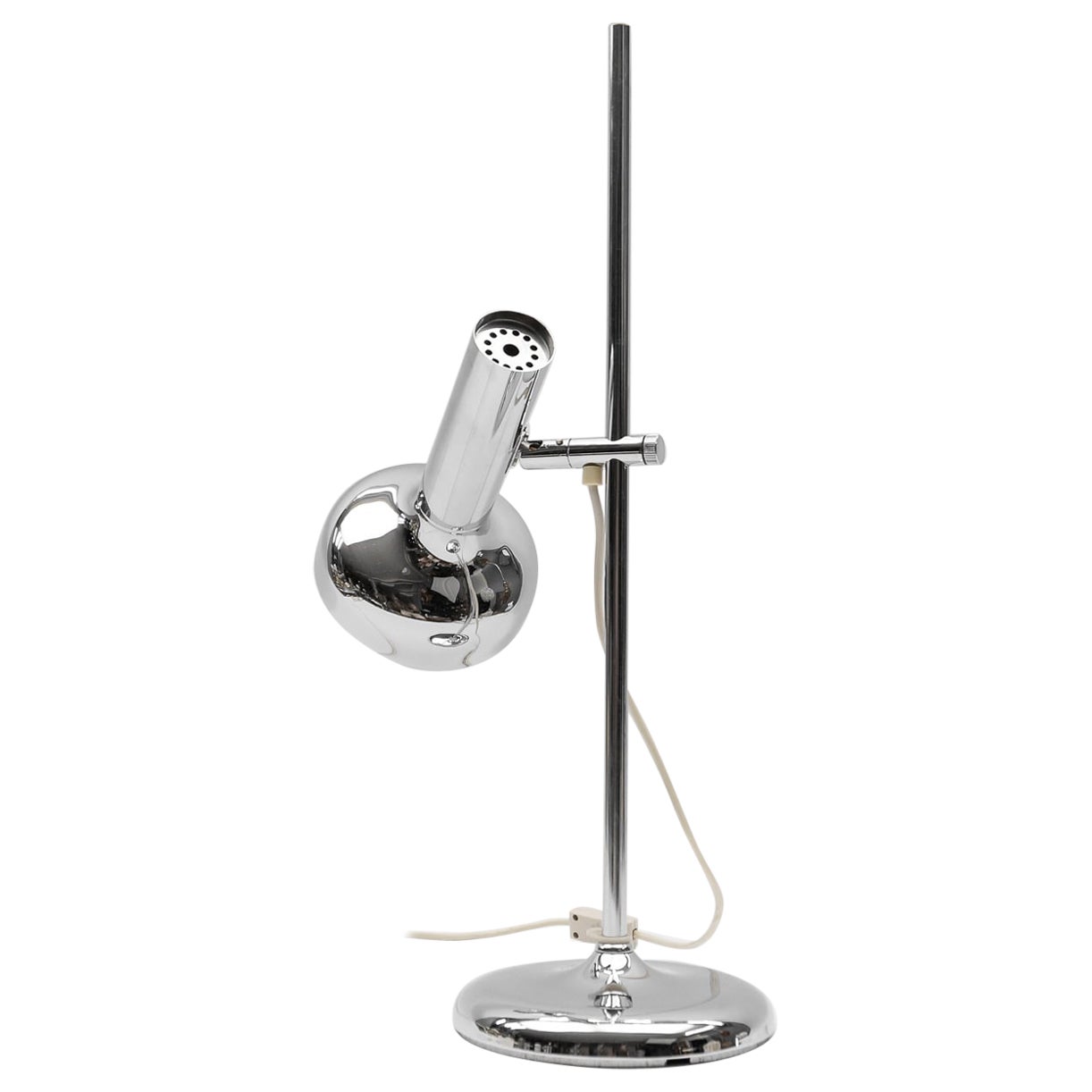 Space Age Chrome Table Lamp, 1960s Germany