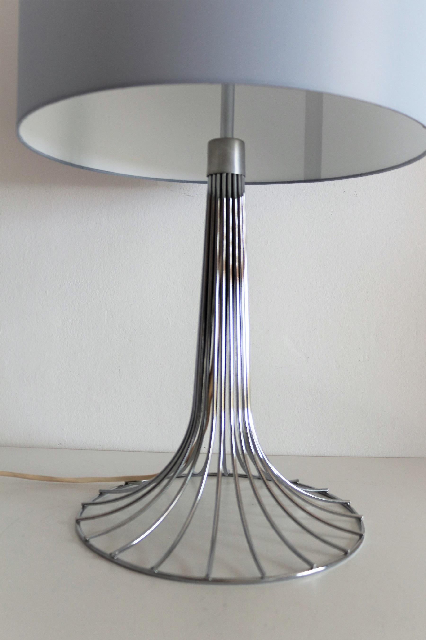 Late 20th Century Mid Century Table Lamp in Chrome by Kinkeldey, 1970s For Sale