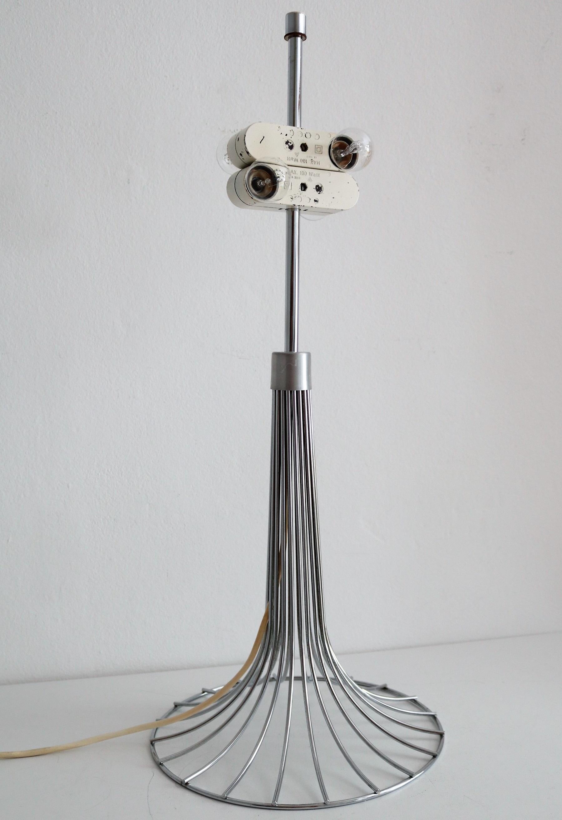 Mid Century Table Lamp in Chrome by Kinkeldey, 1970s For Sale 2