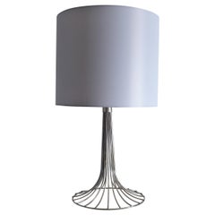 Lampe de table en chrome de Kinkeldey, 1970