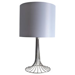 Mid Century Table Lamp in Chrome by Kinkeldey, 1970s