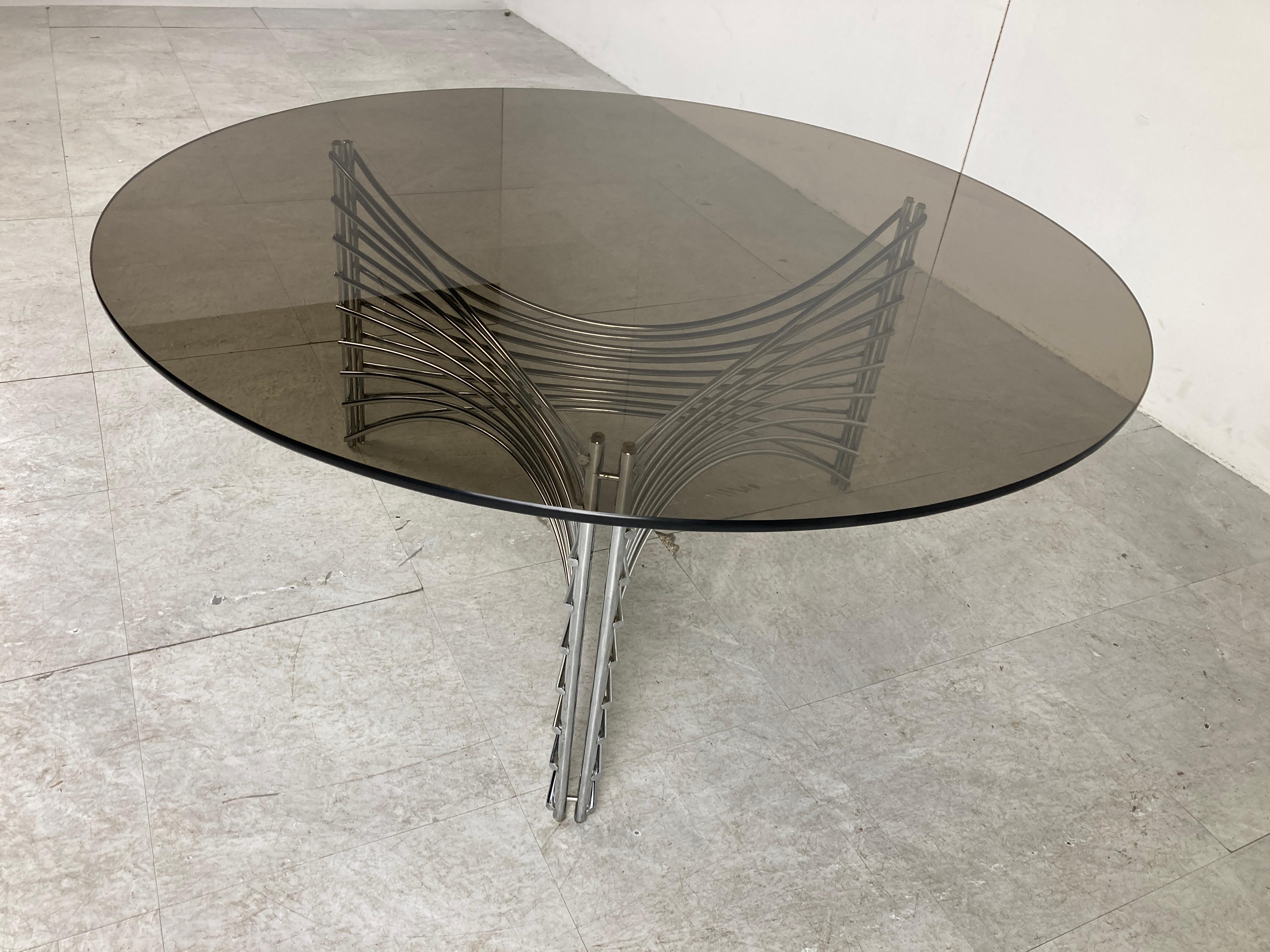 Space Age Chrome Wire Coffee Table, 1970s For Sale 6