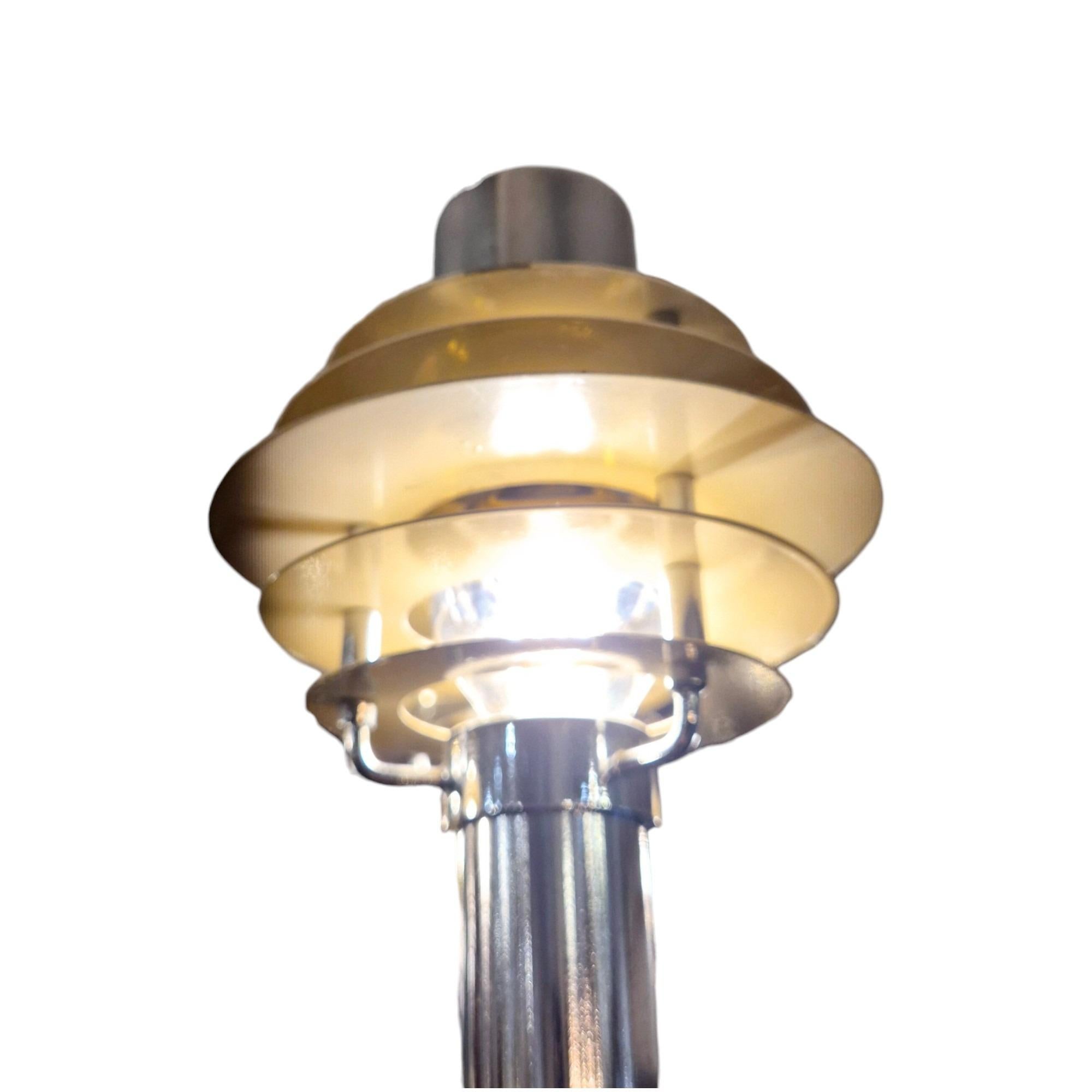 Lampadario in metallo cromato della Space AGE di Gaetano Sciolari, metà del XX secolo in vendita 7