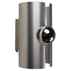 Space Age Chromed Wall Light Attributed to Galerie Oxar Space Age Chromed Wall Light Attributed to Galerie Oxar