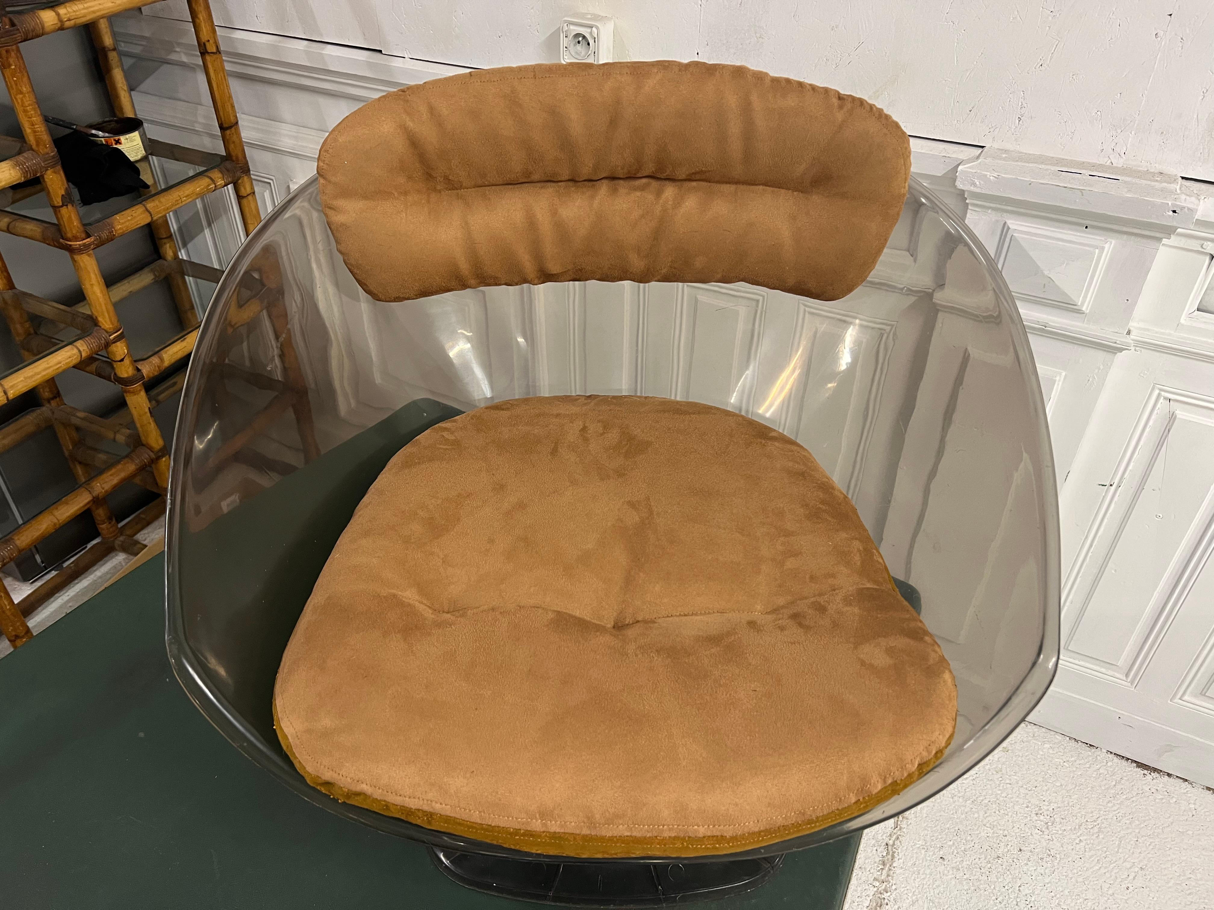 French Space Age Club Chair by Raphaël, Midcentury 