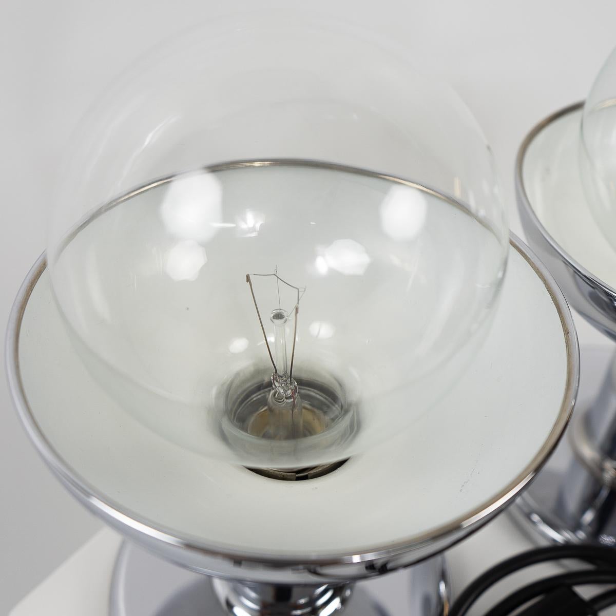 Space Age Cosack Chromed Table Lamps, Set of two, 1970s For Sale 2