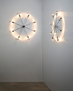 Space Age Cosack Sputnik wall lamp chrome with 8 arms