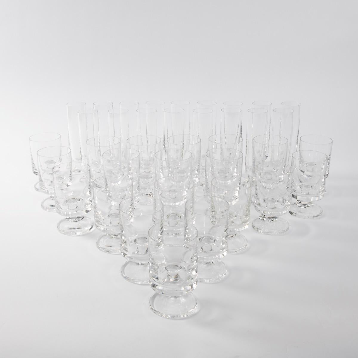 Space Age Crystal 1970s Drinking Glasses by Italian Designer Joe Colombo 2