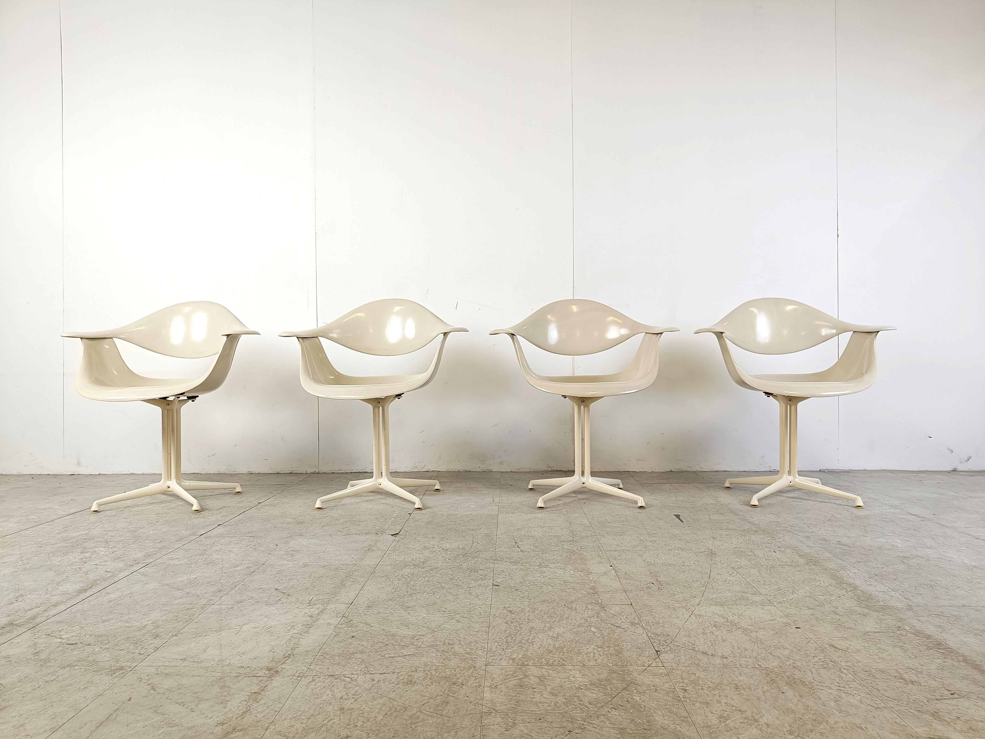 Space Age Daf Chairs by George Nelson for Herman Miller, Set of 4 For Sale 1