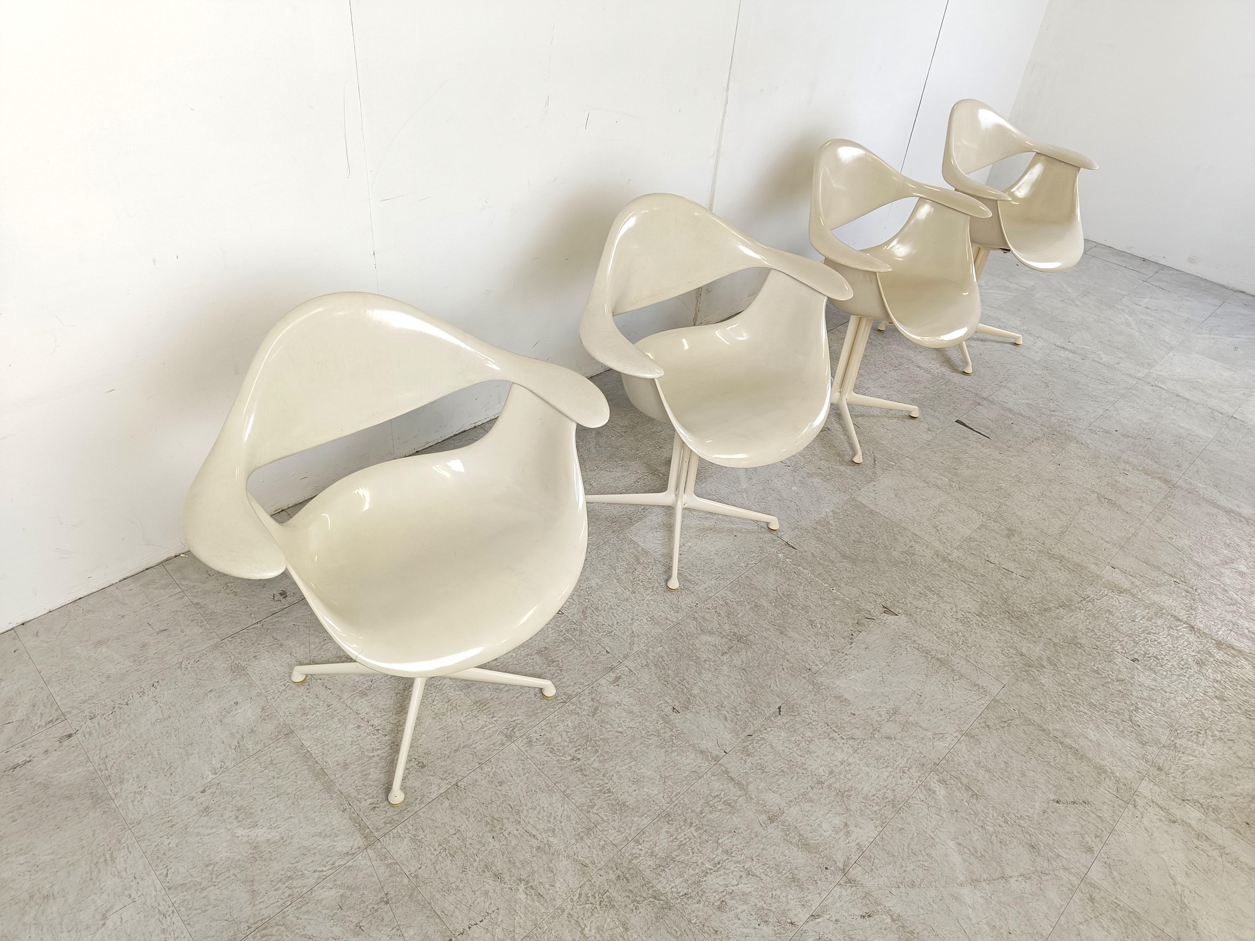 Space Age Daf Chairs by George Nelson for Herman Miller, Set of 4 For Sale 2