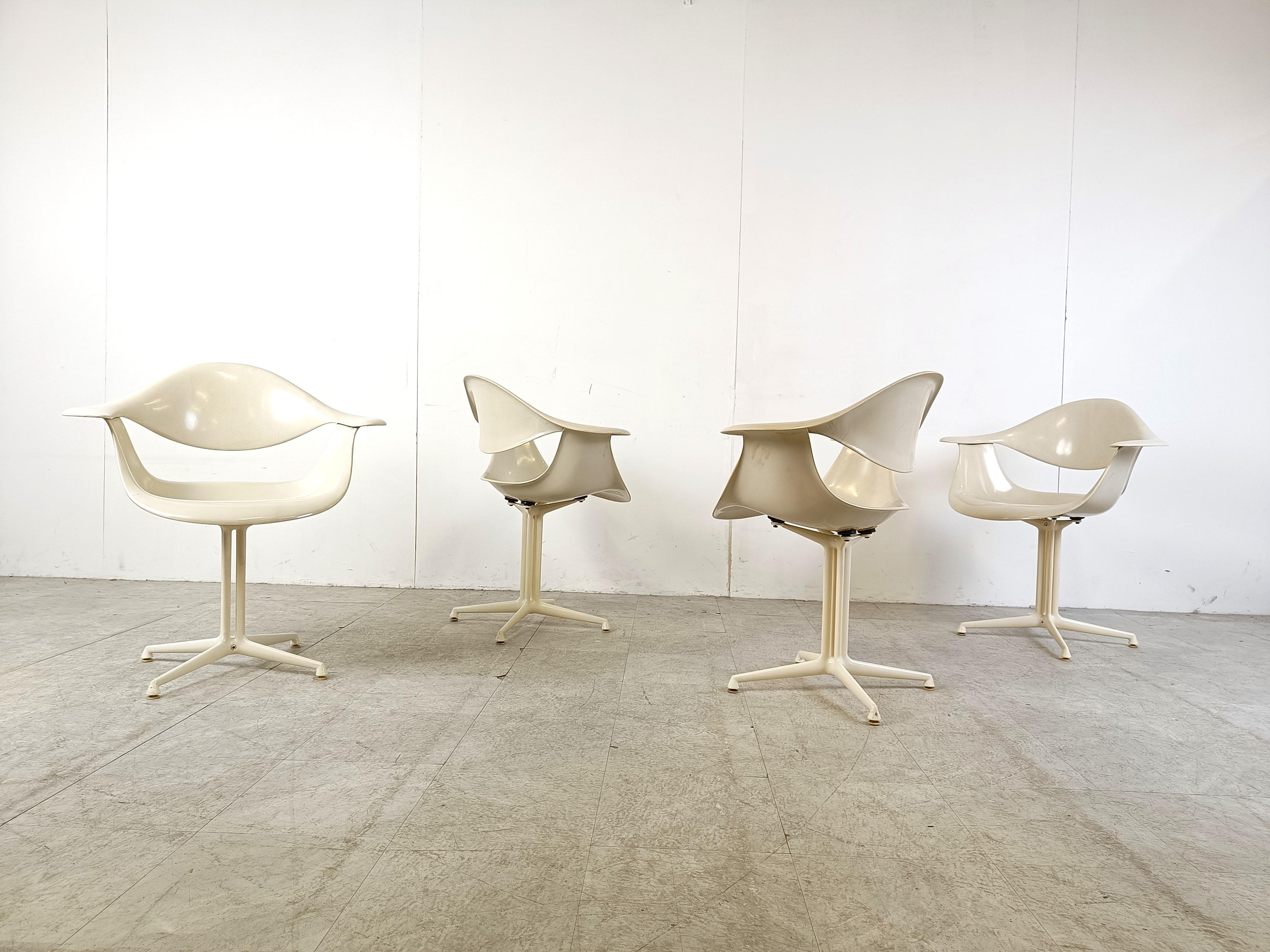 Space Age Daf Chairs by George Nelson for Herman Miller, Set of 4 For Sale 3
