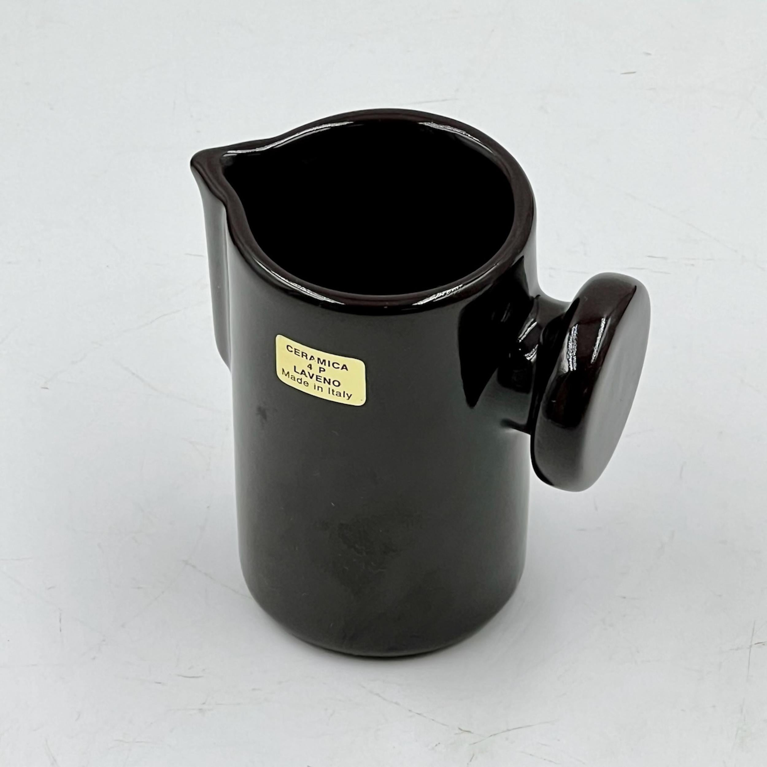 Space Age Design 70s Ceramic Coffee Set by 4P Pareschi Laveno In Good Condition In San Benedetto Del Tronto, IT