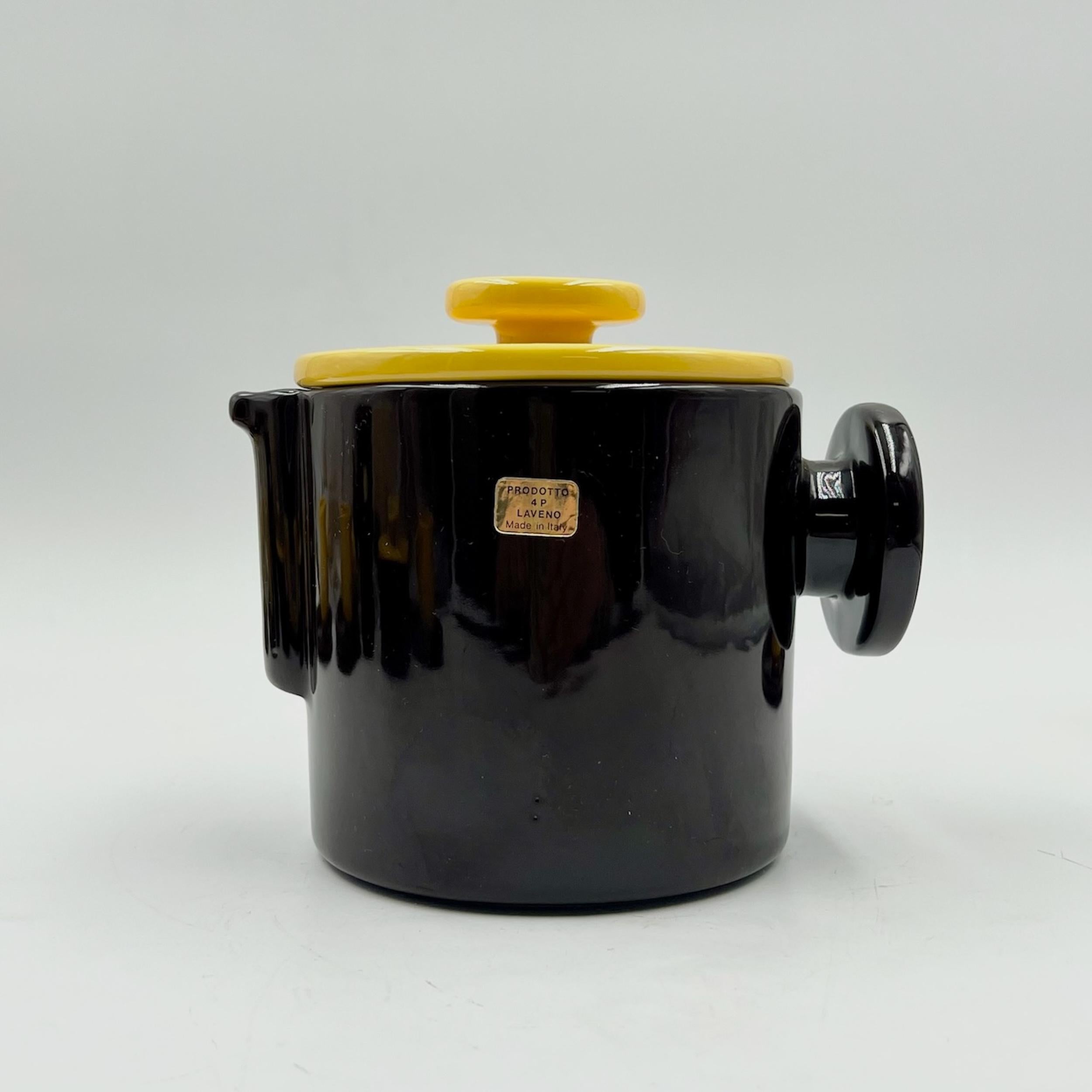 Late 20th Century Space Age Design 70s Ceramic Coffee Set by 4P Pareschi Laveno