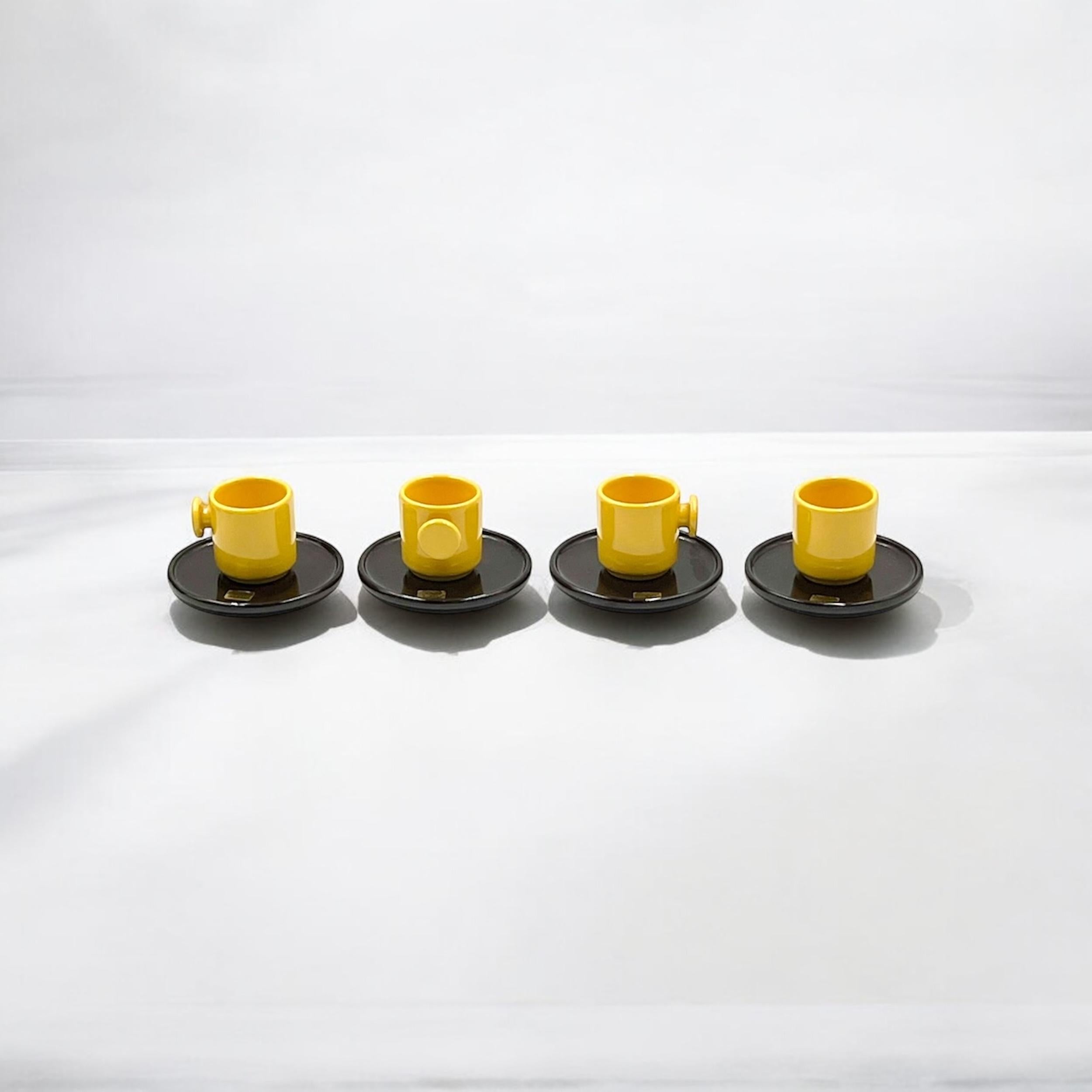 Space Age Design 70s Ceramic Coffee Set by 4P Pareschi Laveno 2
