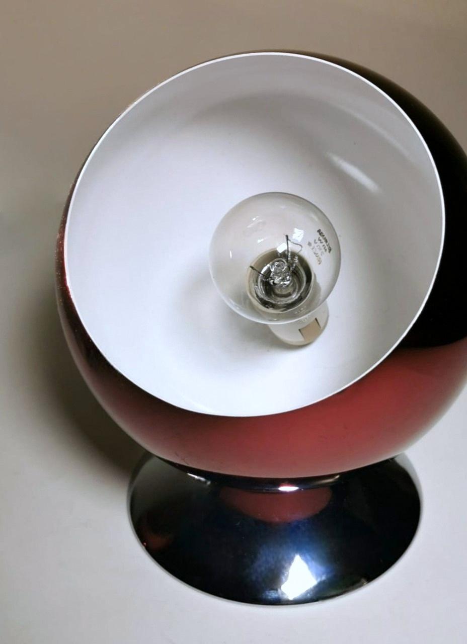 Space Age Design Eye Ball Gepo, Paar niederländische farbige Abat-Jour-Leuchten aus Aluminium im Angebot 4