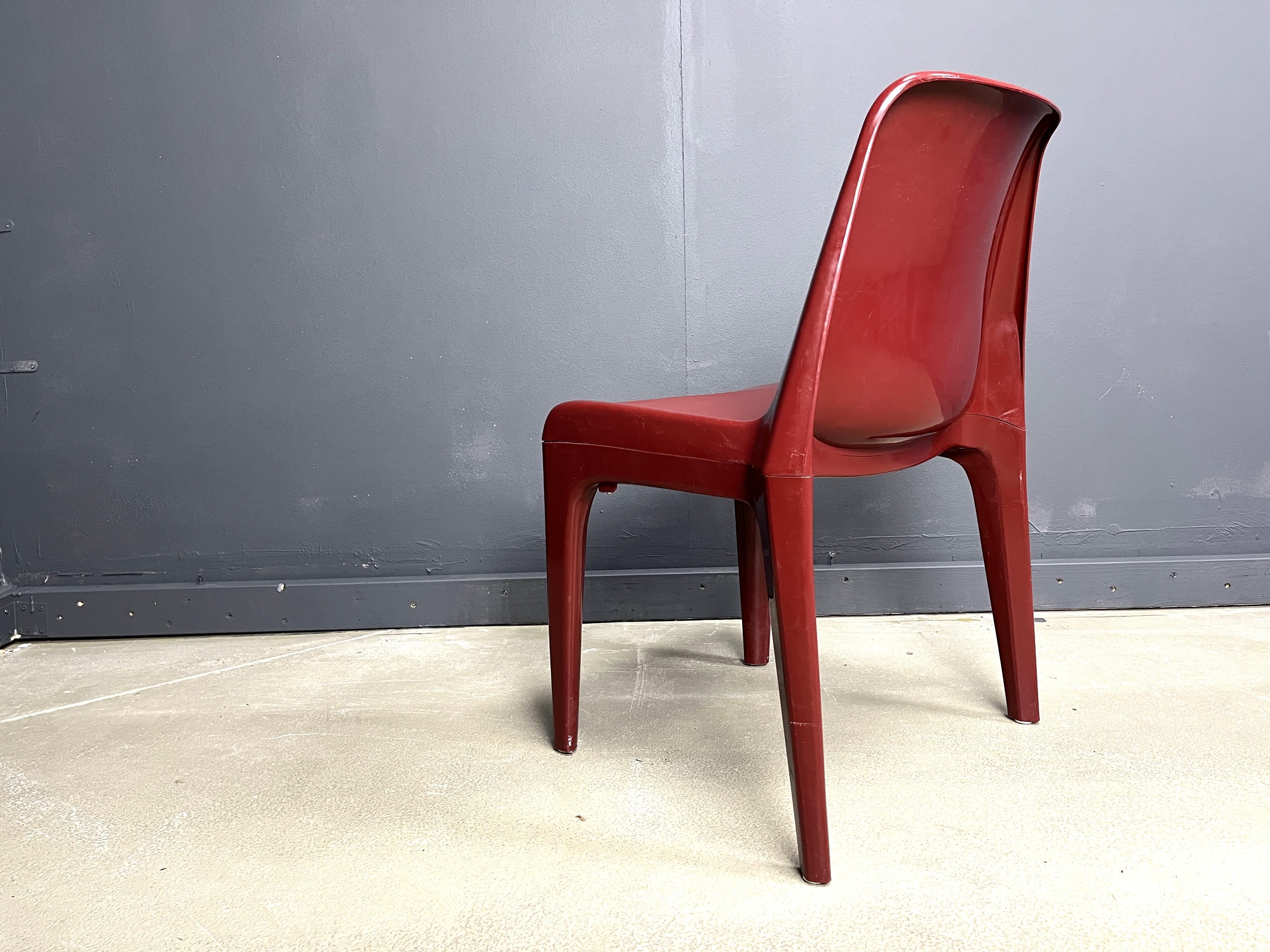 Plastic Space age dining chairs by Schroeder Henzelmann, 1970s For Sale