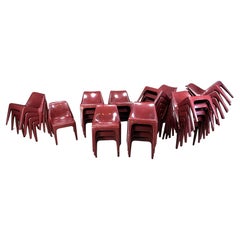 Chaises de salle à manger de l'ère spatiale Schroeder Henzelmann, 1970