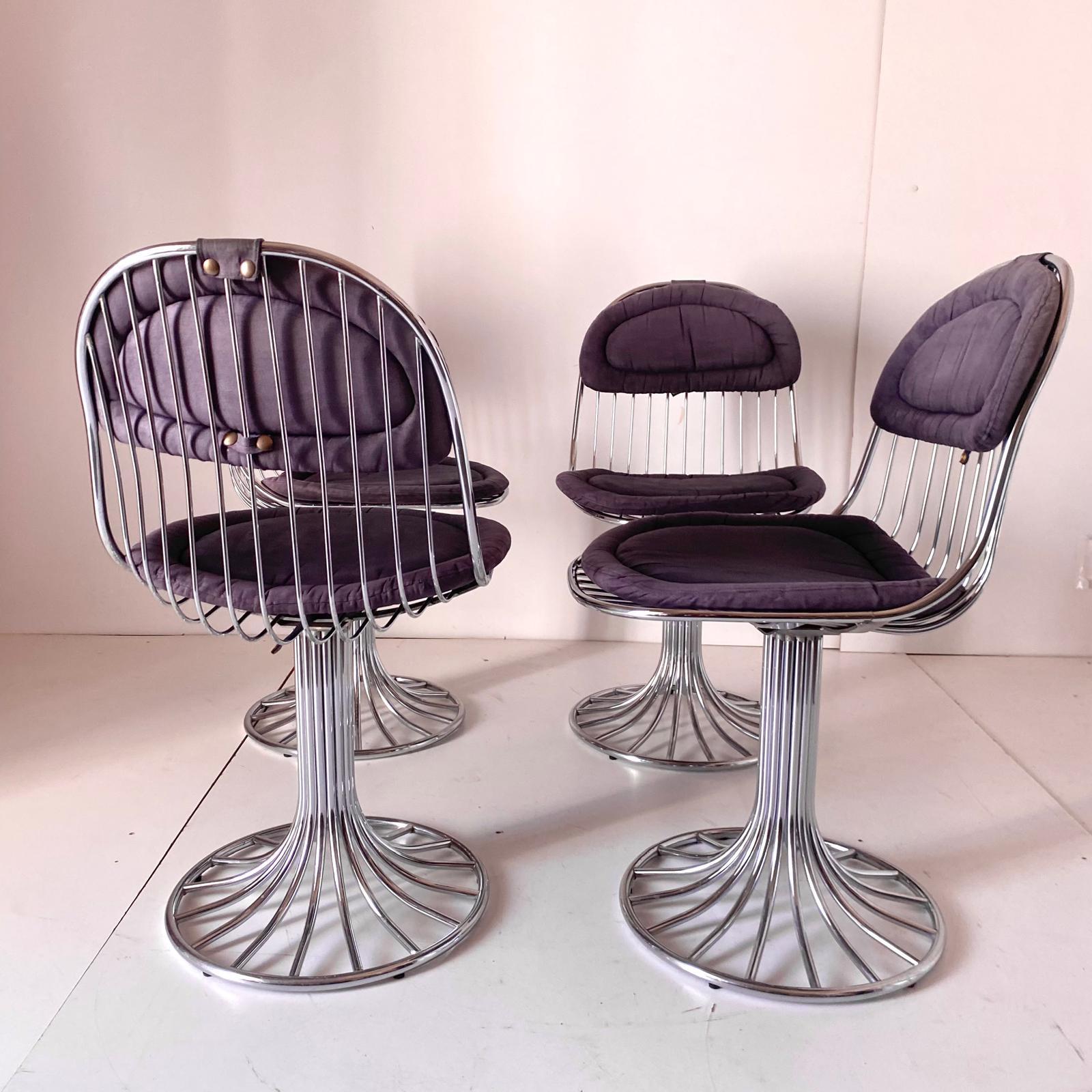 Space Age Dining Sillas Margot, Gastone Rinaldi para RIMA, Italia 1968 en venta 5