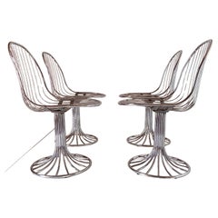 Space Age Dining Margot Chairs, Gastone Rinaldi for RIMA, Italy 1968